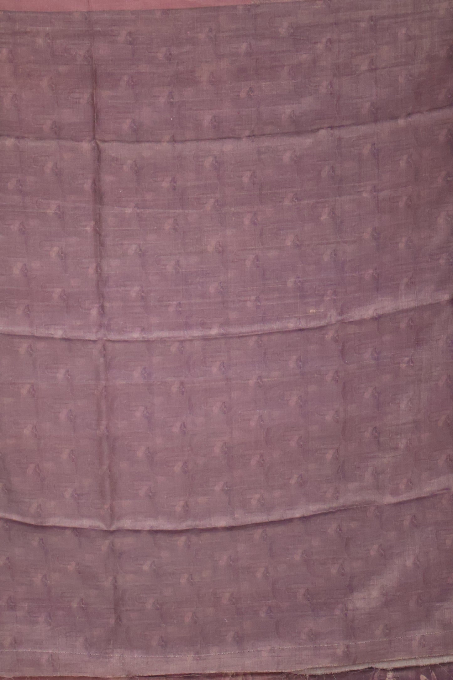 Pure Tussar Saree - Purple Pichwai Pattern