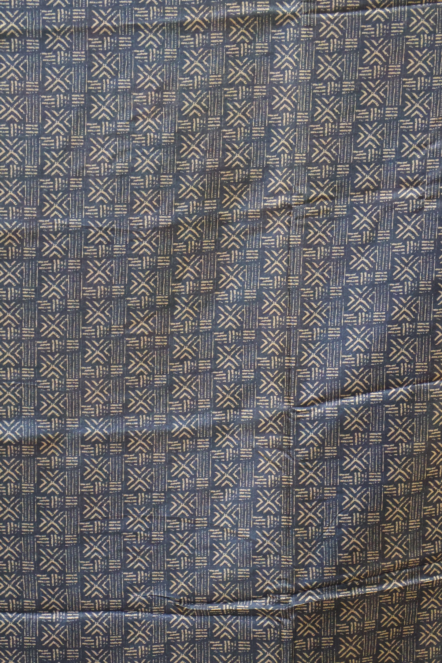 Paper Silk Saree-Blue Checks Pattern