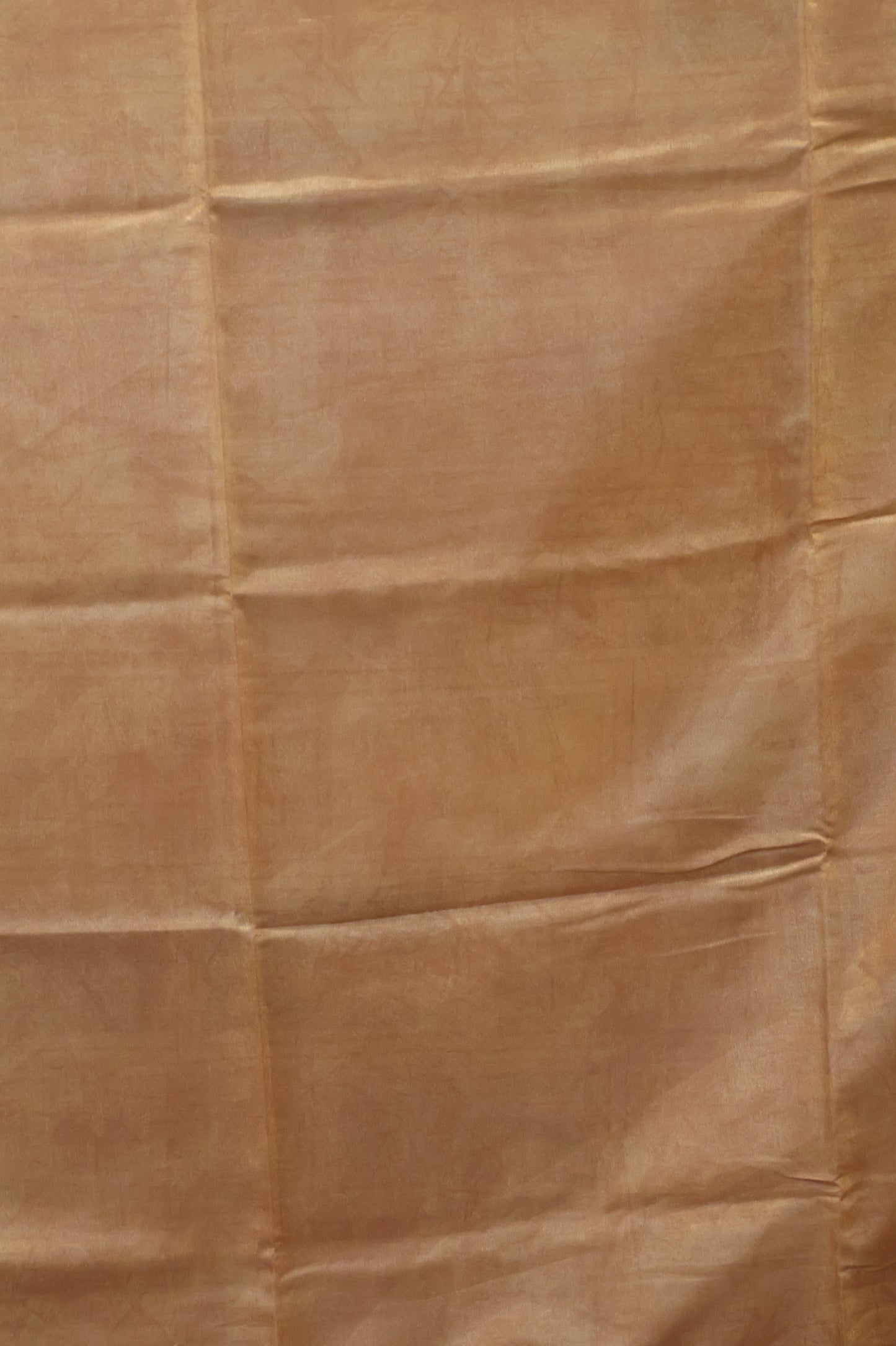 Paper Silk Saree-Mustard Flower Round Design