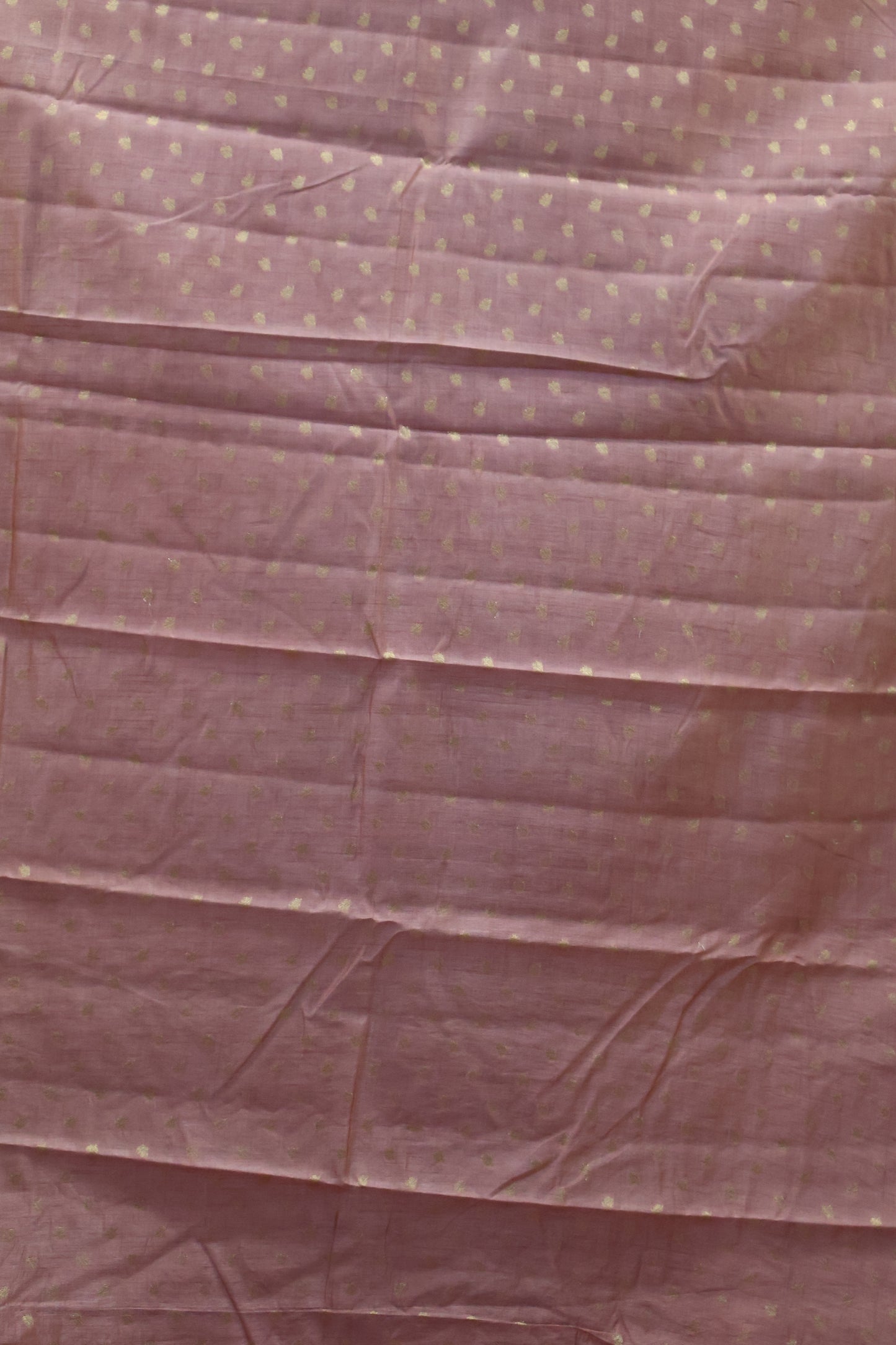Semi Tussar Saree -Lite Choco Brown Round Flower Design