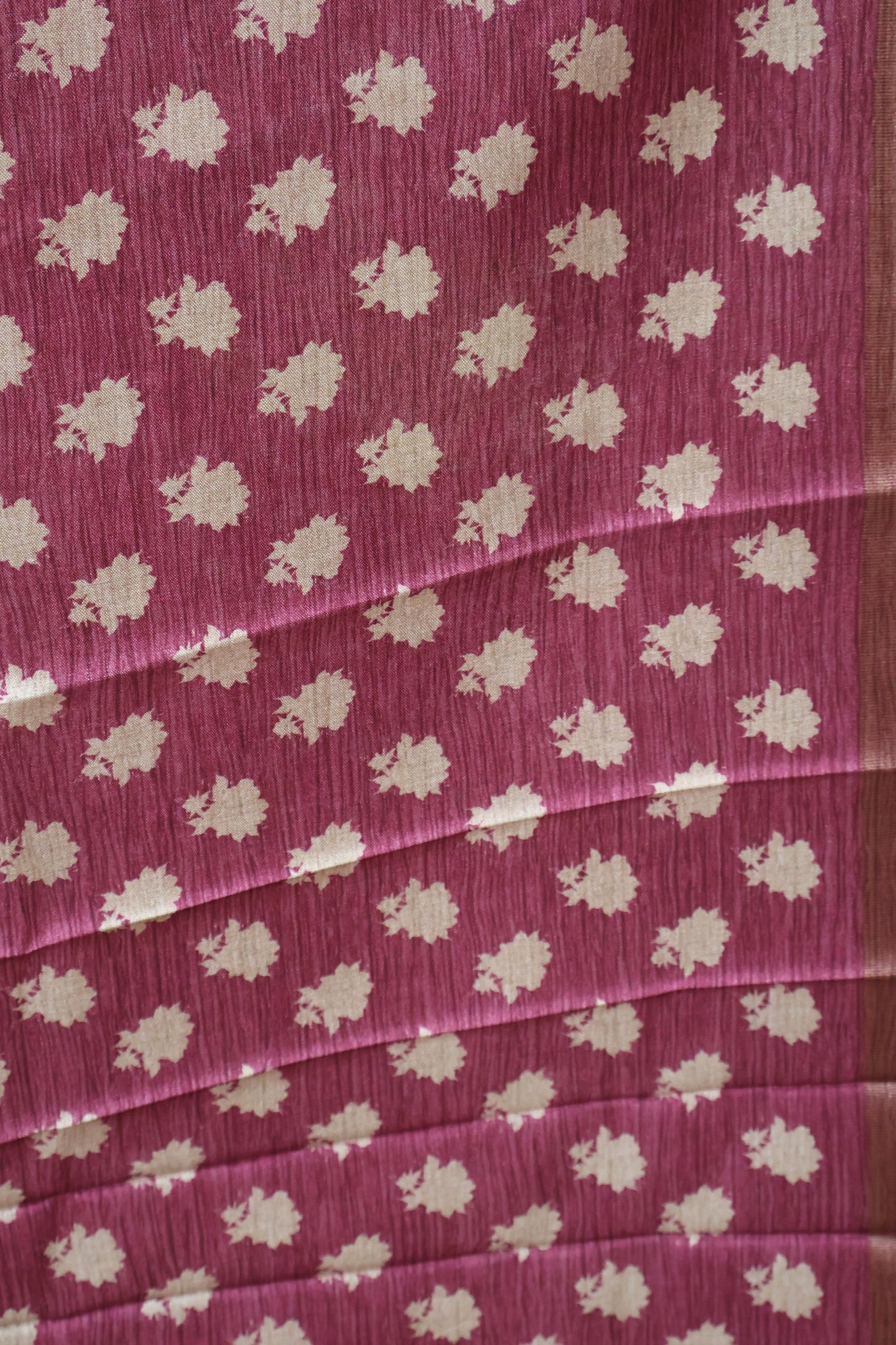 Semi Tussar Soft Saree -Purple