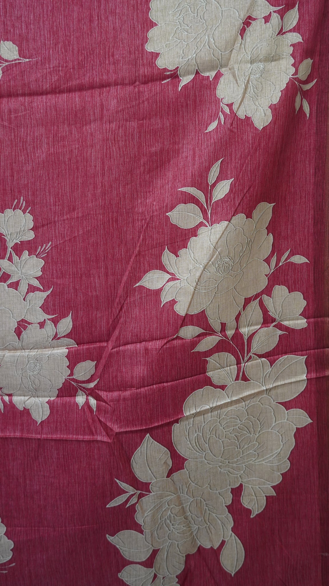 Semi Tussar Soft Saree - Red