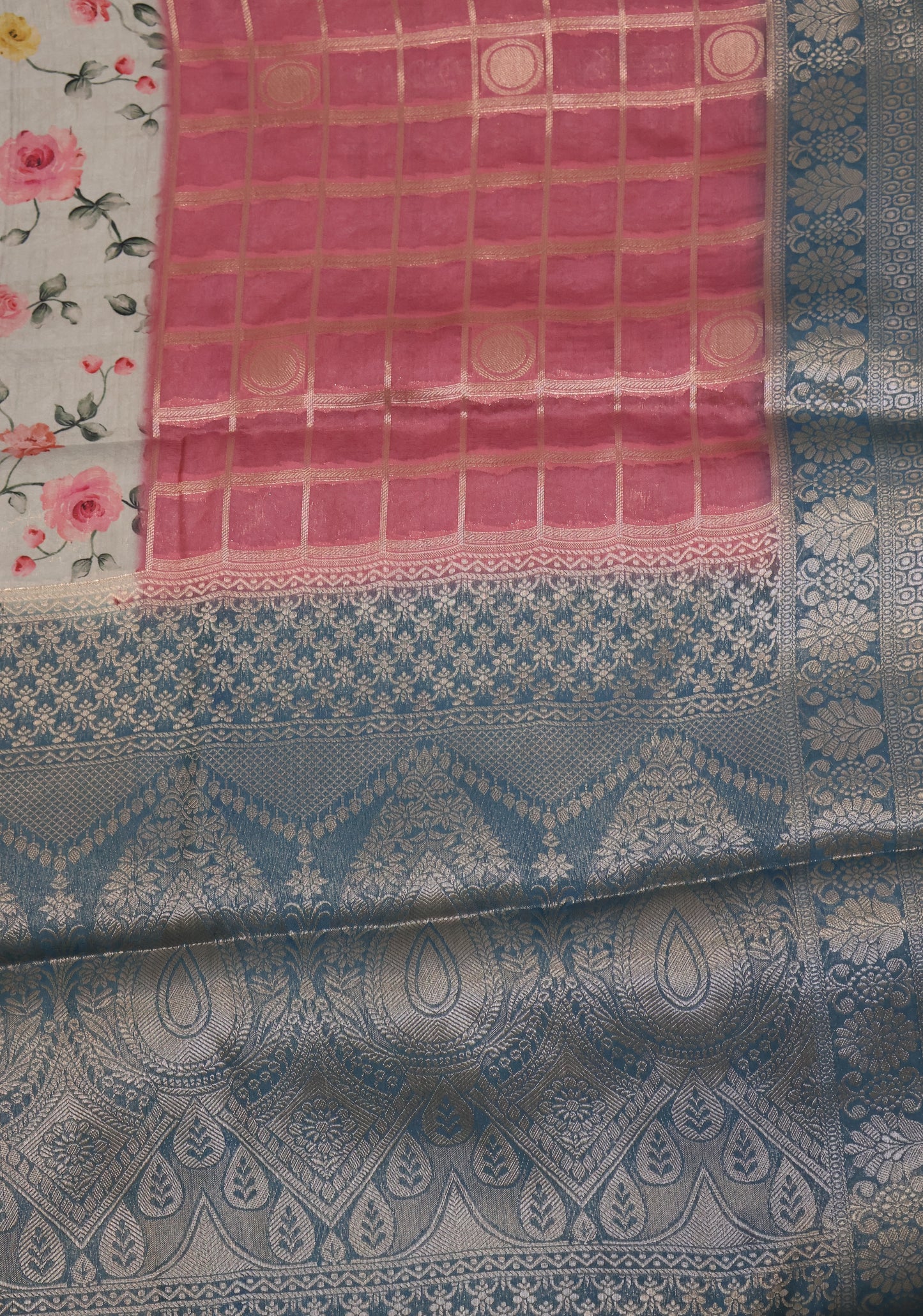 Soft Viscose Saree-Pastle Pink