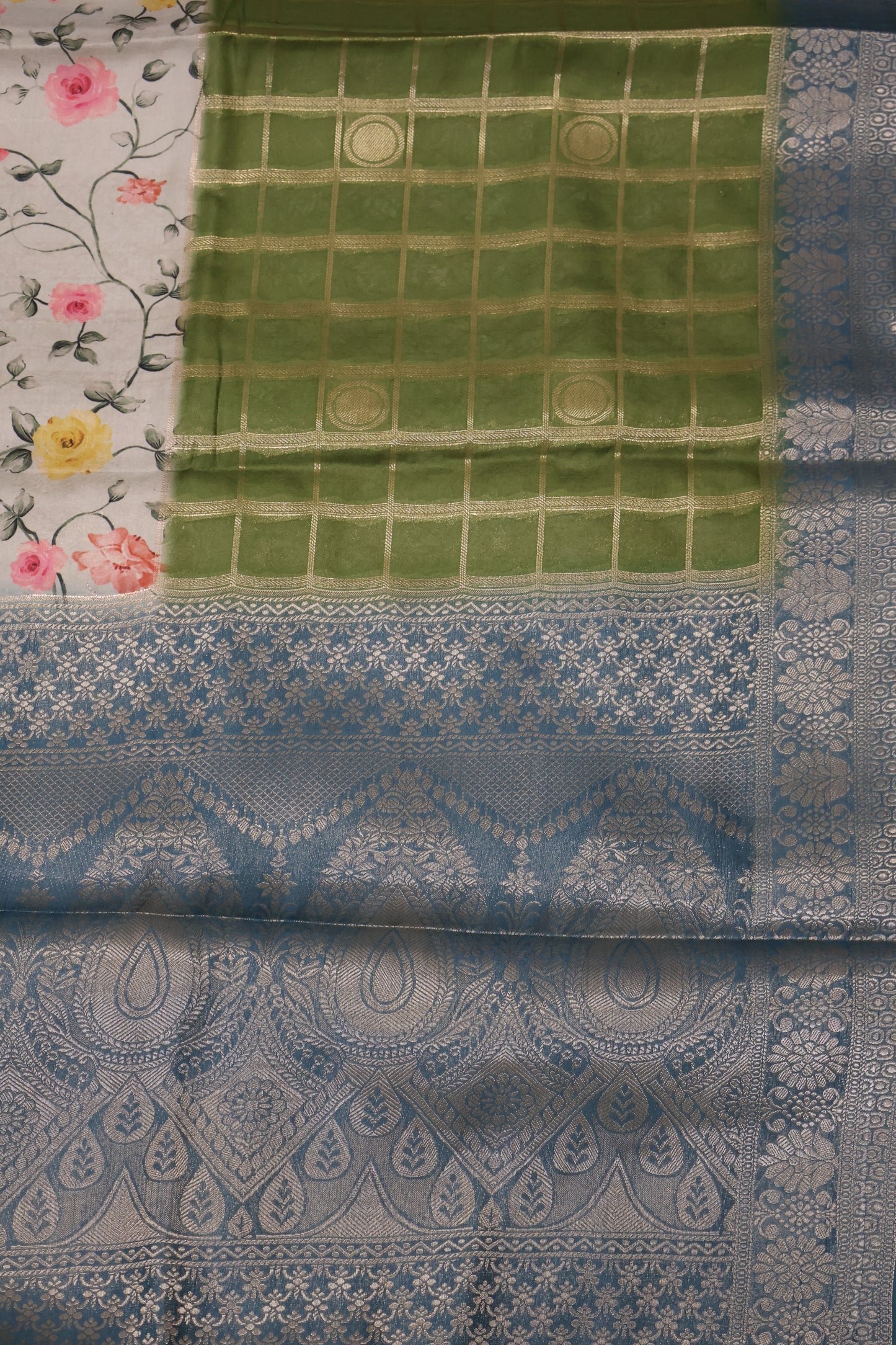 Soft Viscose Saree-Green