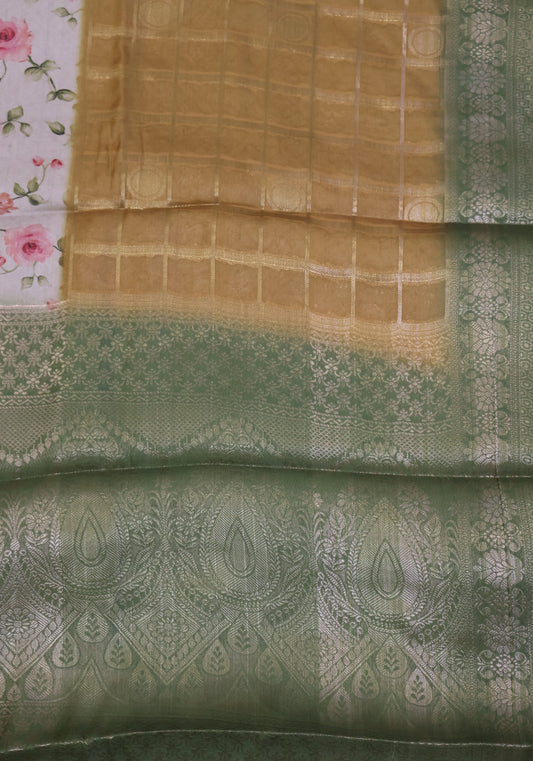 Soft Viscose Saree-Mustard