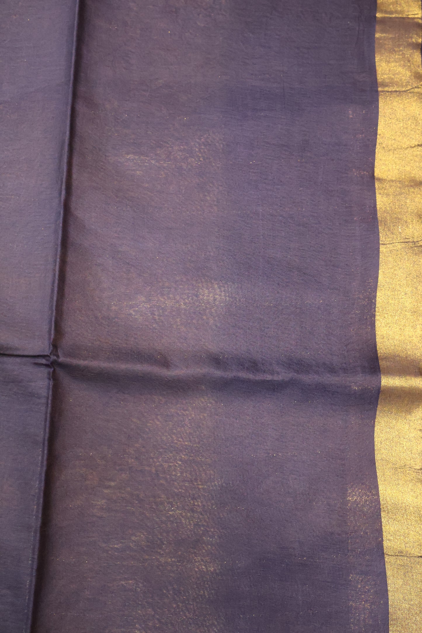 Semi Bhagalpur Tussar Saree-Sandal-Blue