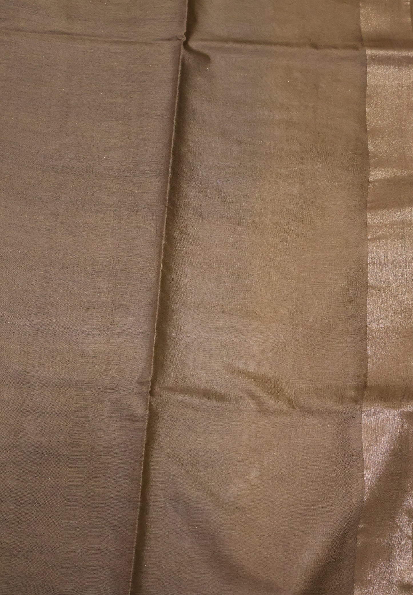 Semi Bhagalpur Tussar Saree-Metalic Blue