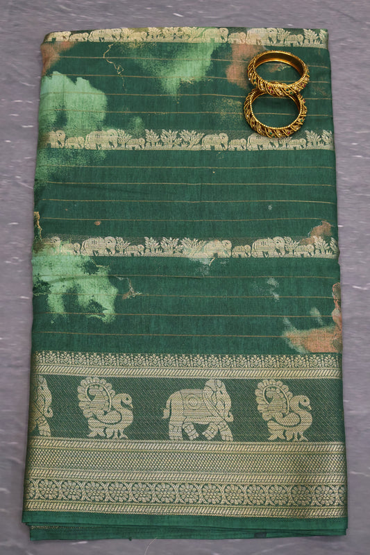 Semi Dola Silk Saree-Red