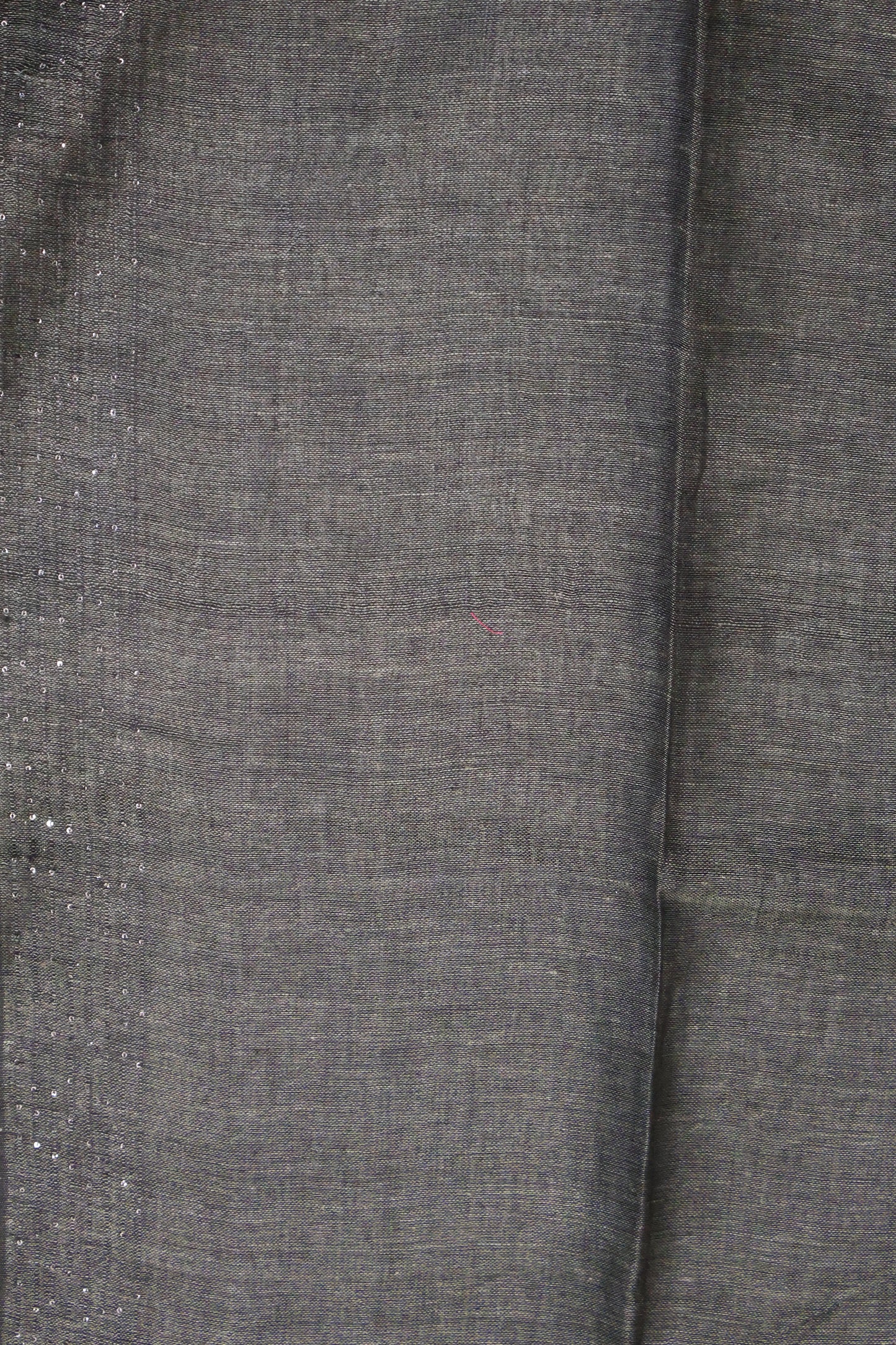 Linen Saree -Green Wavy Chumki