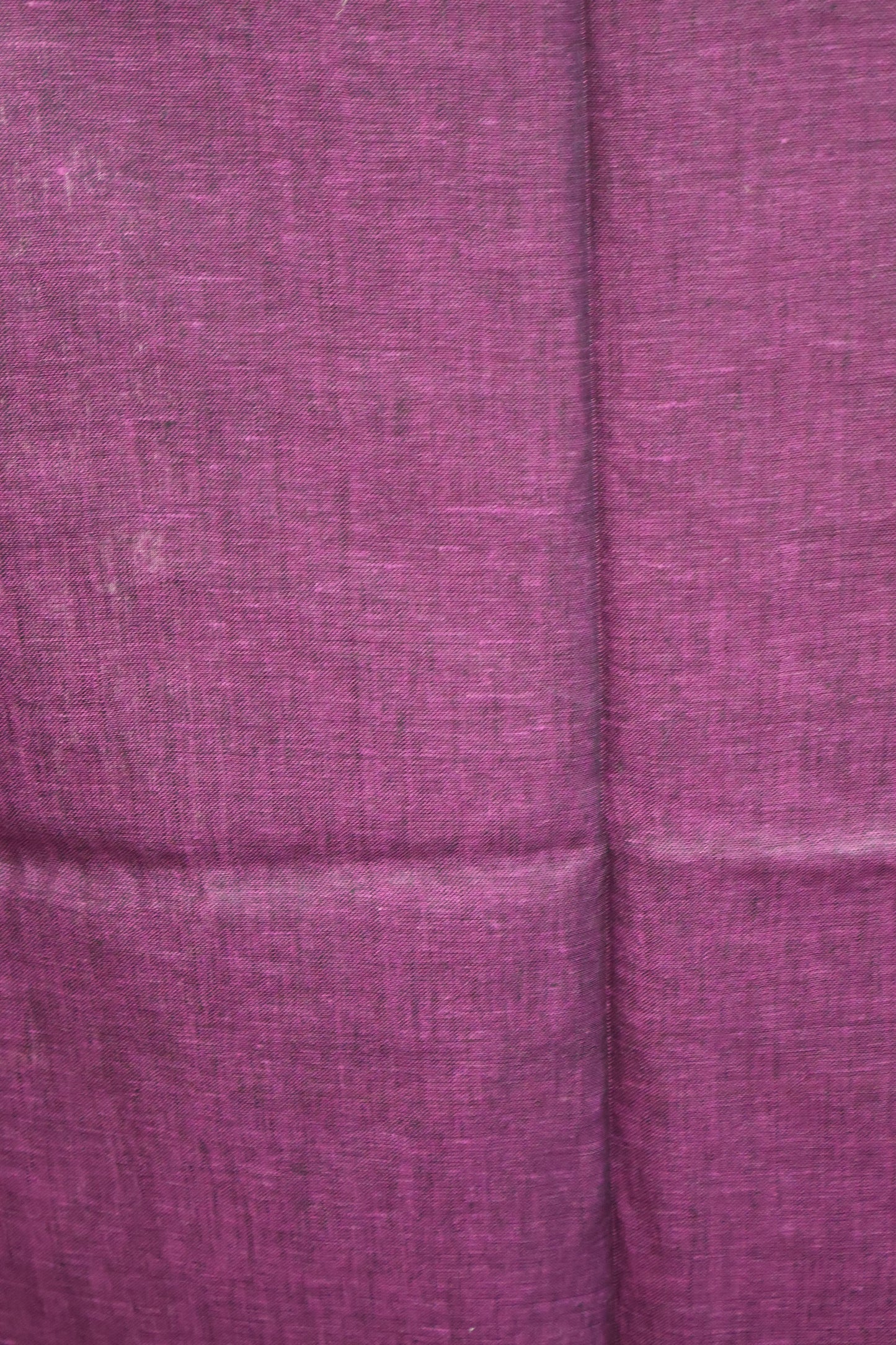 Linen Saree -Purple Chumki Work