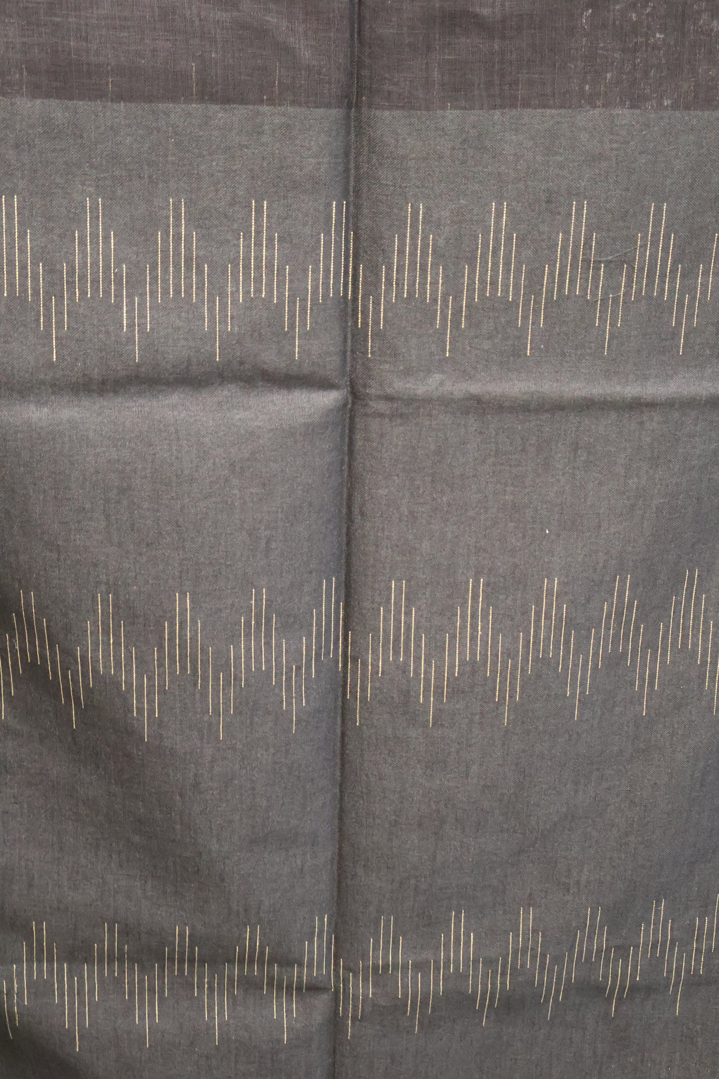 Linen Saree -Wine Ikkat Weaving