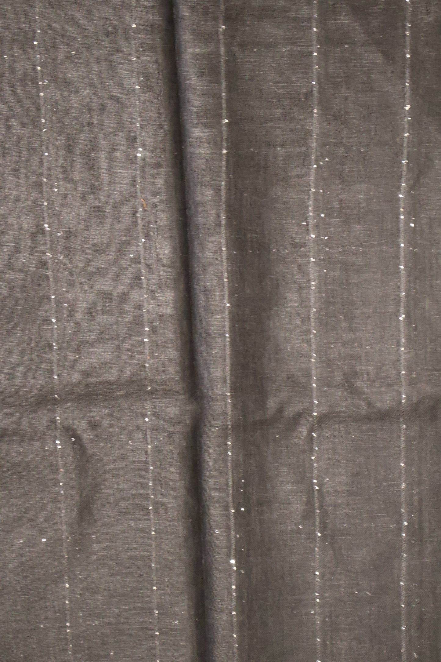 Linen Saree -Chumki Checks Pattern-Black