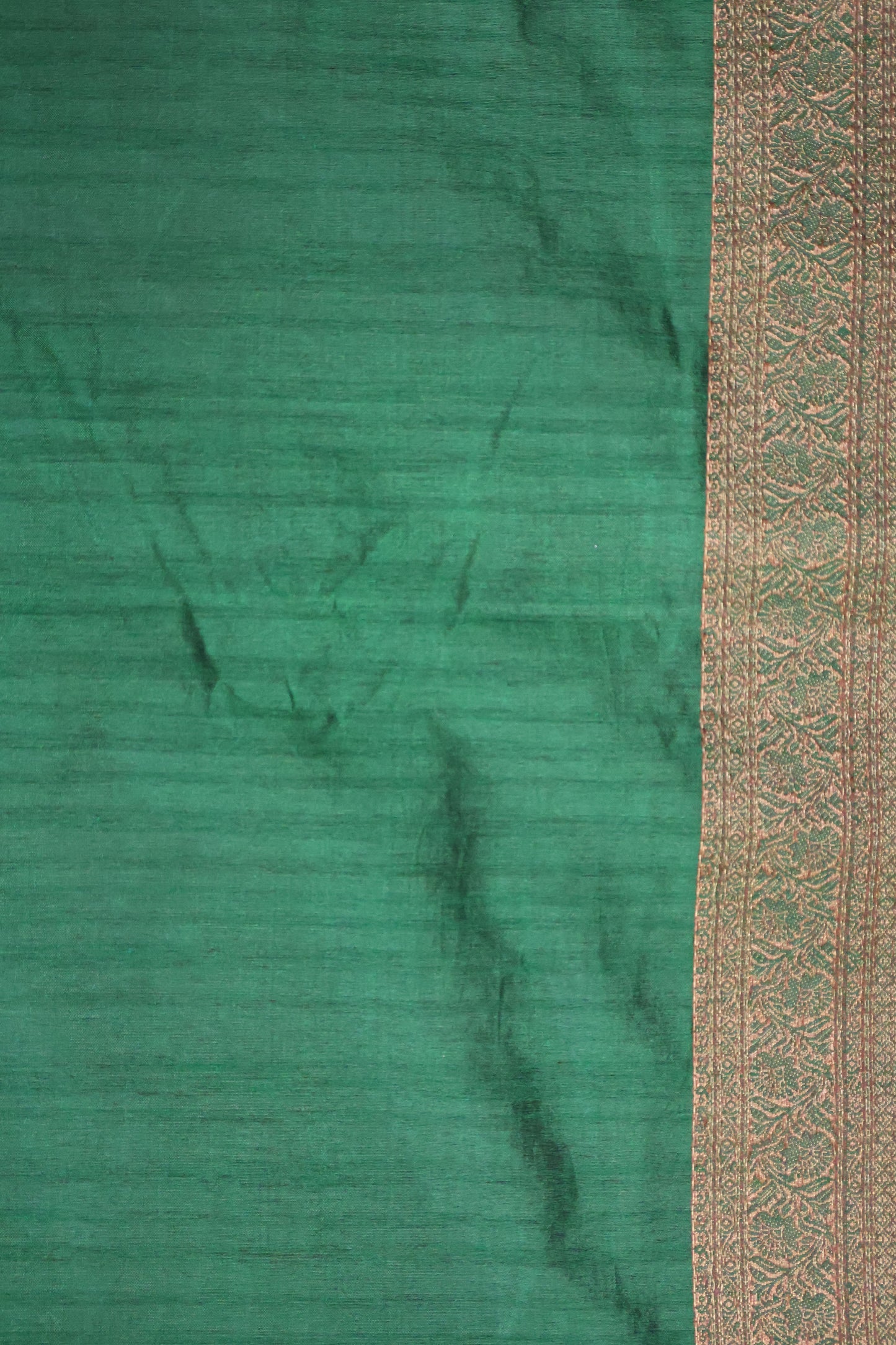 Bamboo Silk Saree-Zari Embroidery-Red