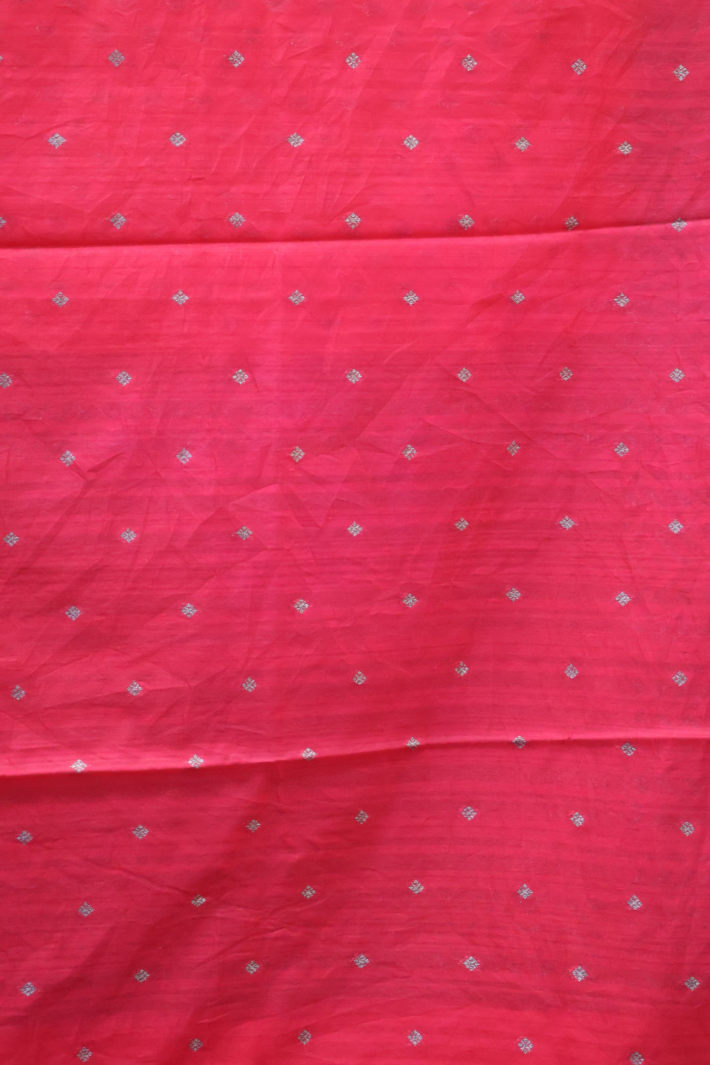 Semi Tussar Saree - Rani Pink