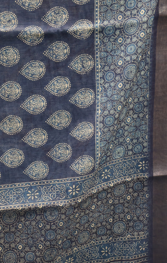Semi Linen - Blue Thilagam
