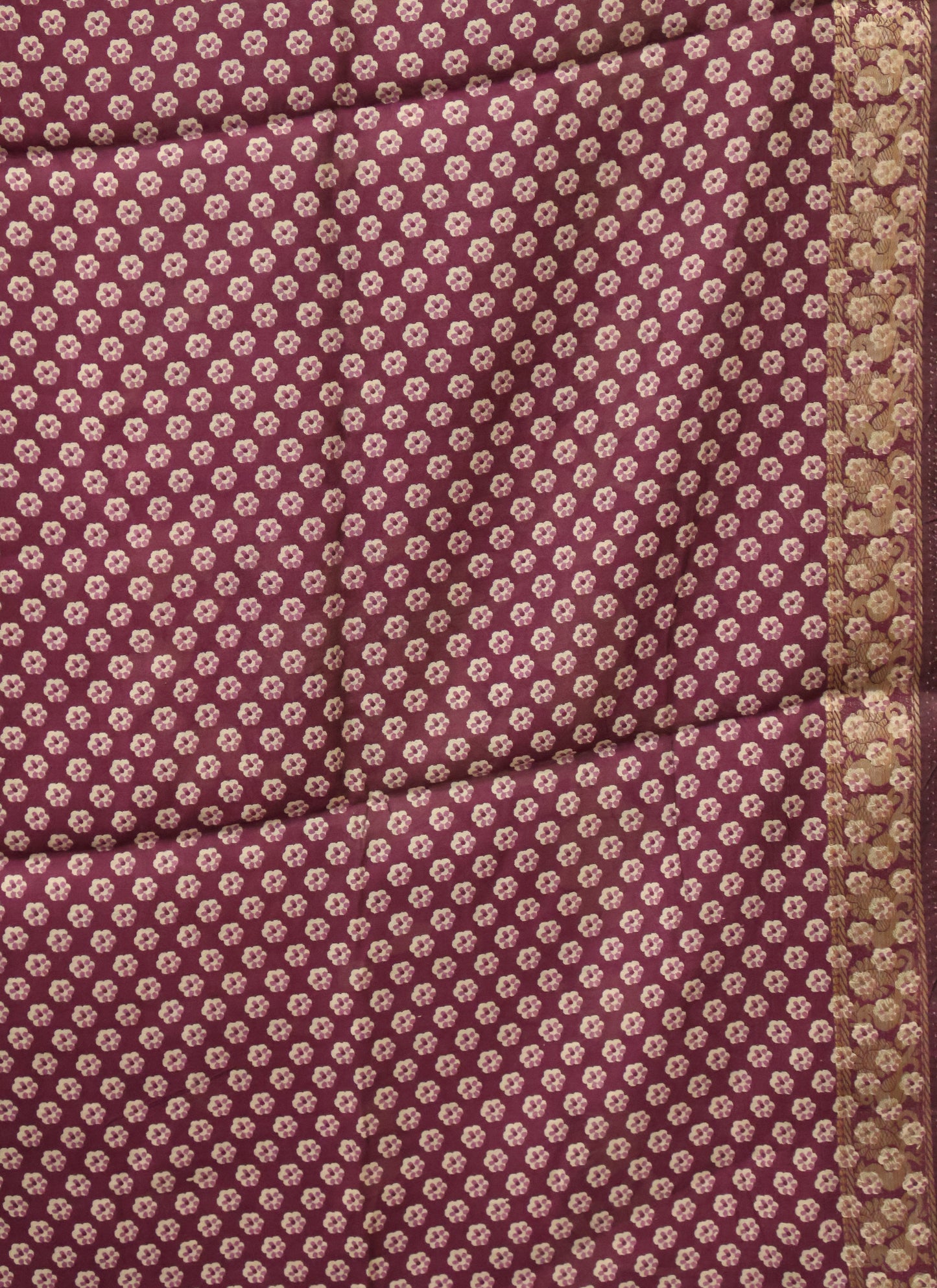 Malai Cotton Saree- Purple Pichwai Print