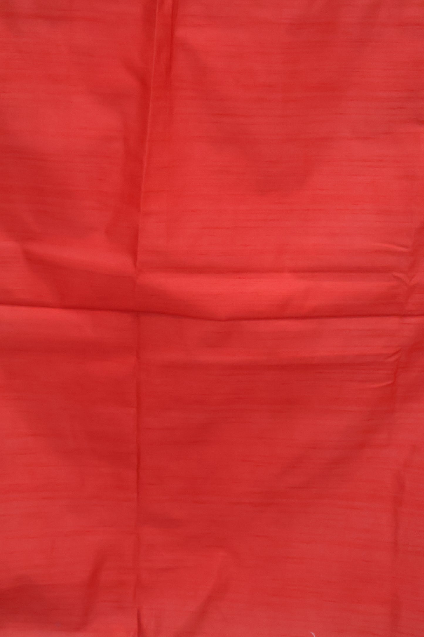 Semi Bhagalpur Tussar Saree-White Red