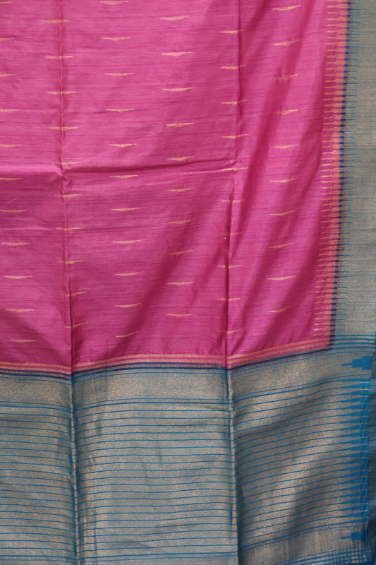 Semi Bhagalpur Tussar Saree-Lite Purple