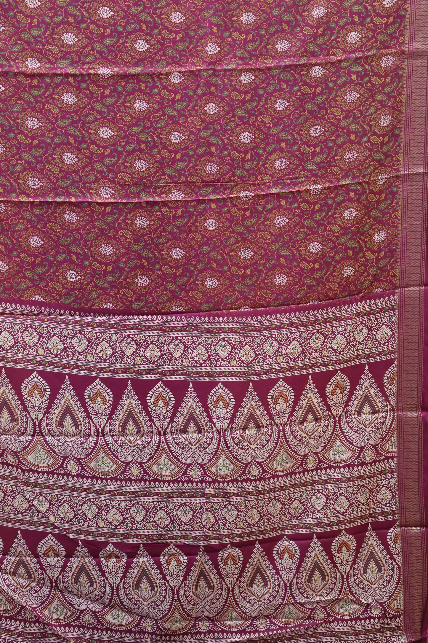 Dola Silk Saree Fusion Motif-Purple