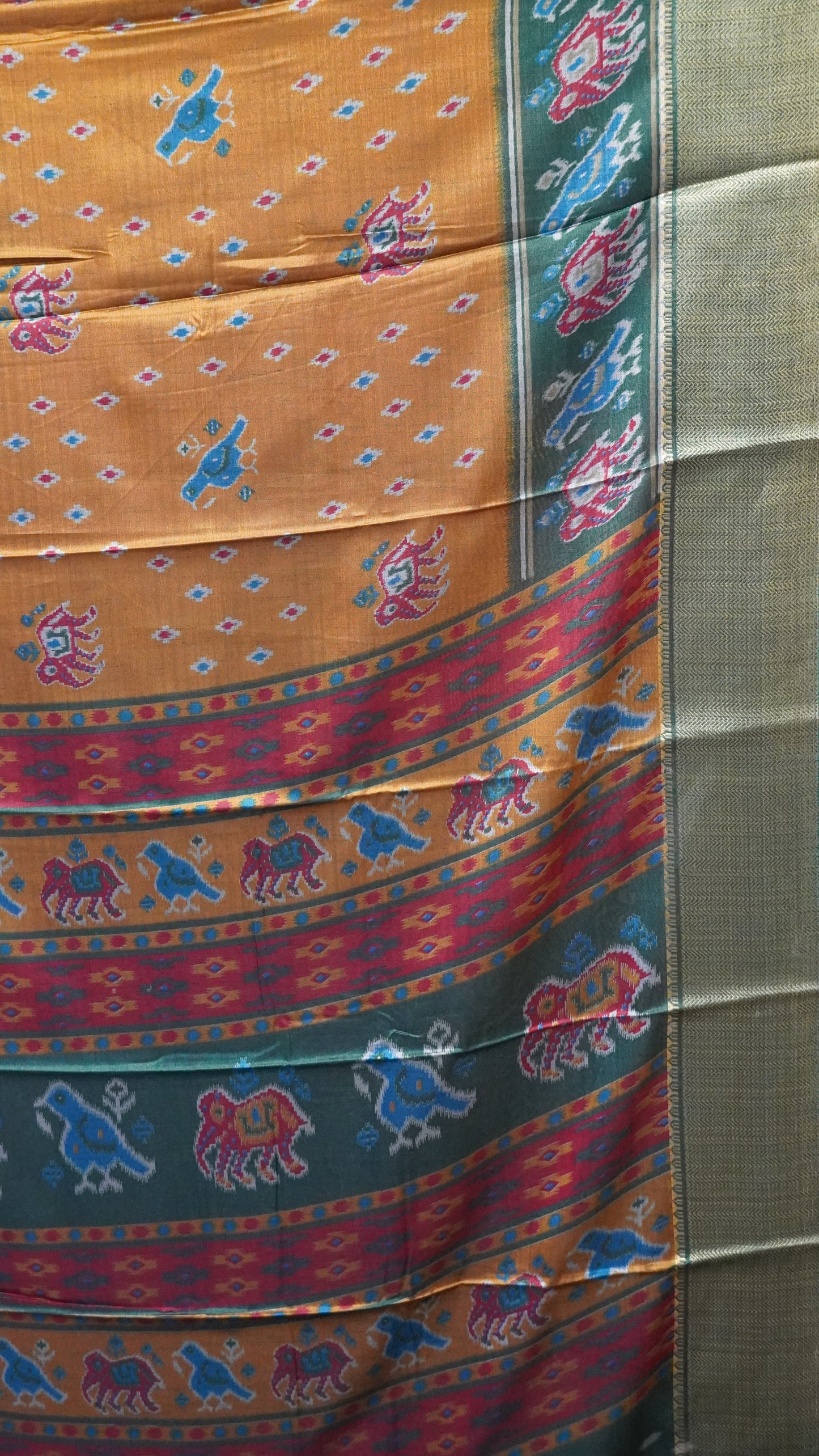 Dola Silk Saree -Mustard