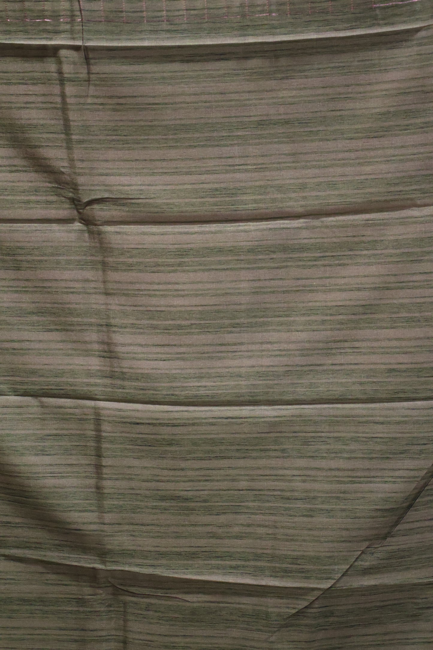 Semi Katan Silk Saree- Zari Checks-Sage Green