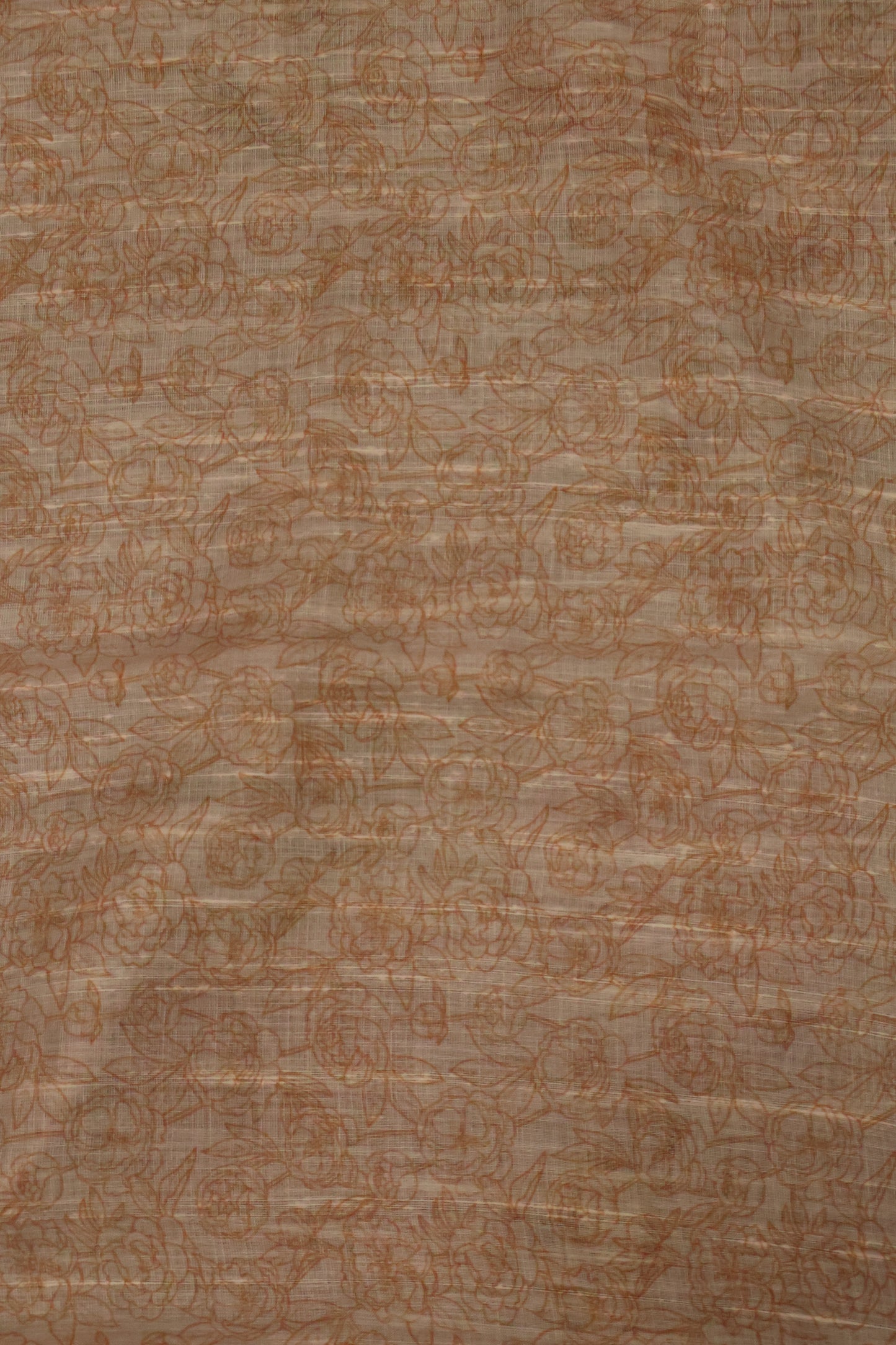 Linen Saree -Floral Body