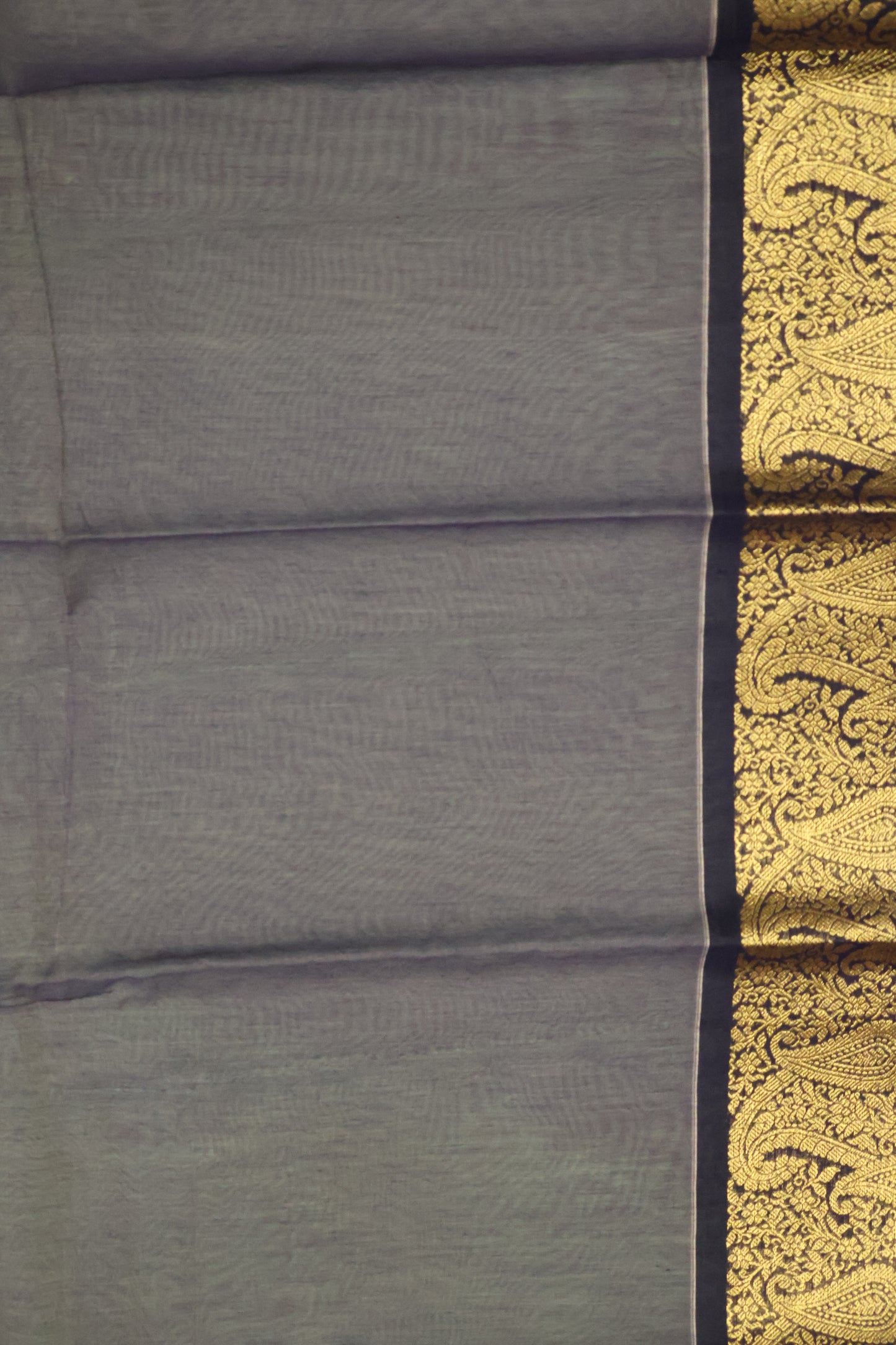 Kora Silk Cotton Saree - Green Manga Border