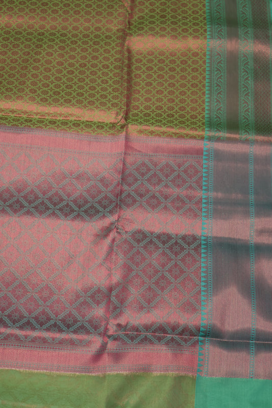 Banarasi Silk Saree -Green Dual Tone