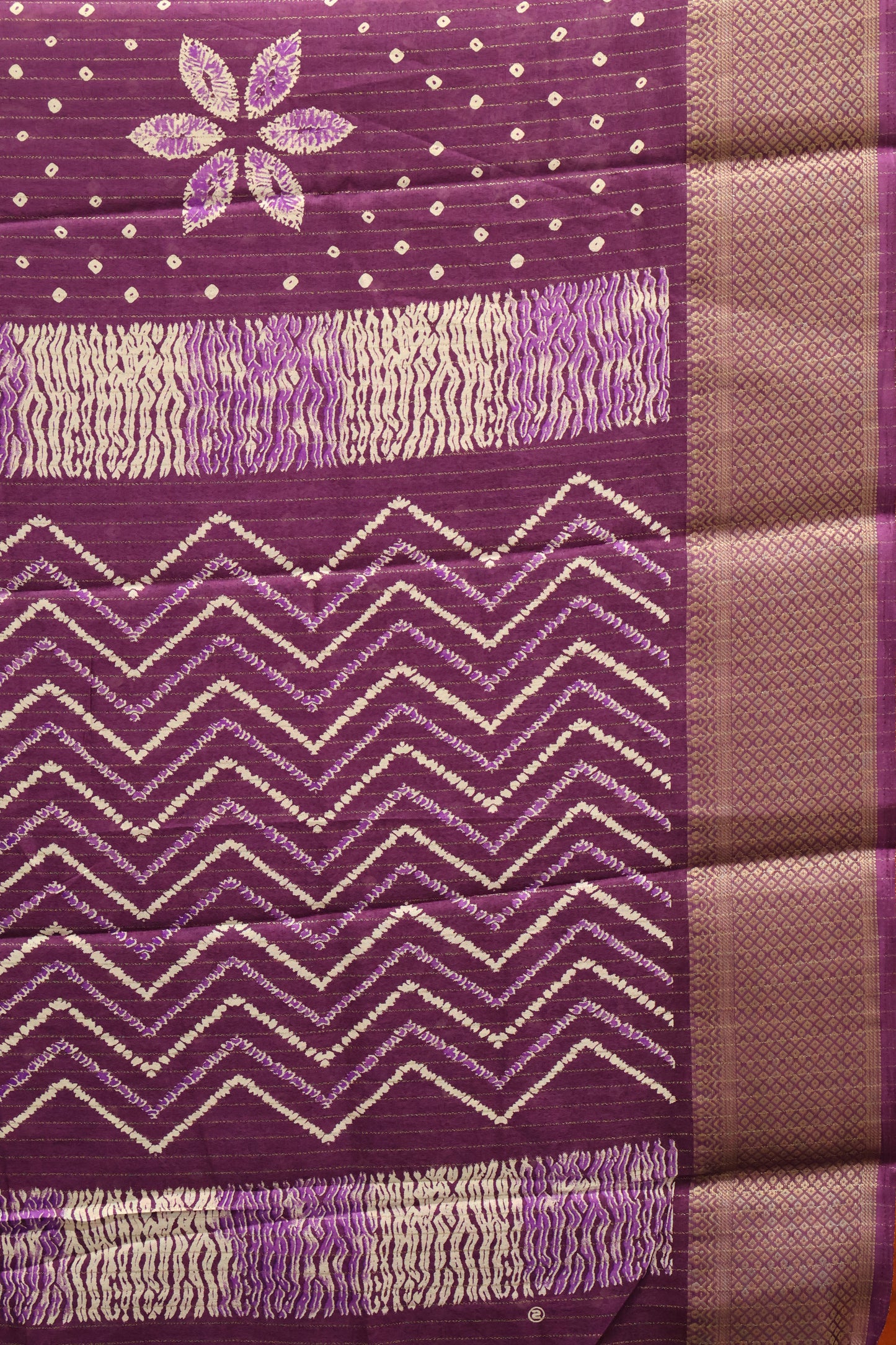 Dola Silk Saree Zari Lines-Purple