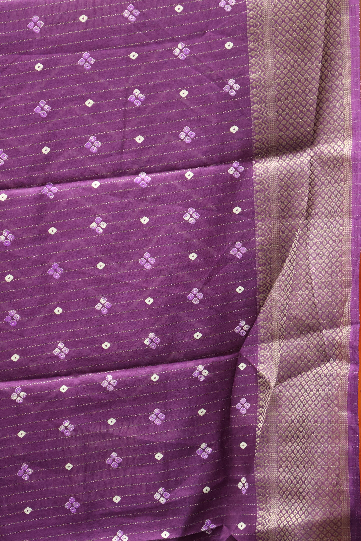 Dola Silk Saree Zari Lines-Purple