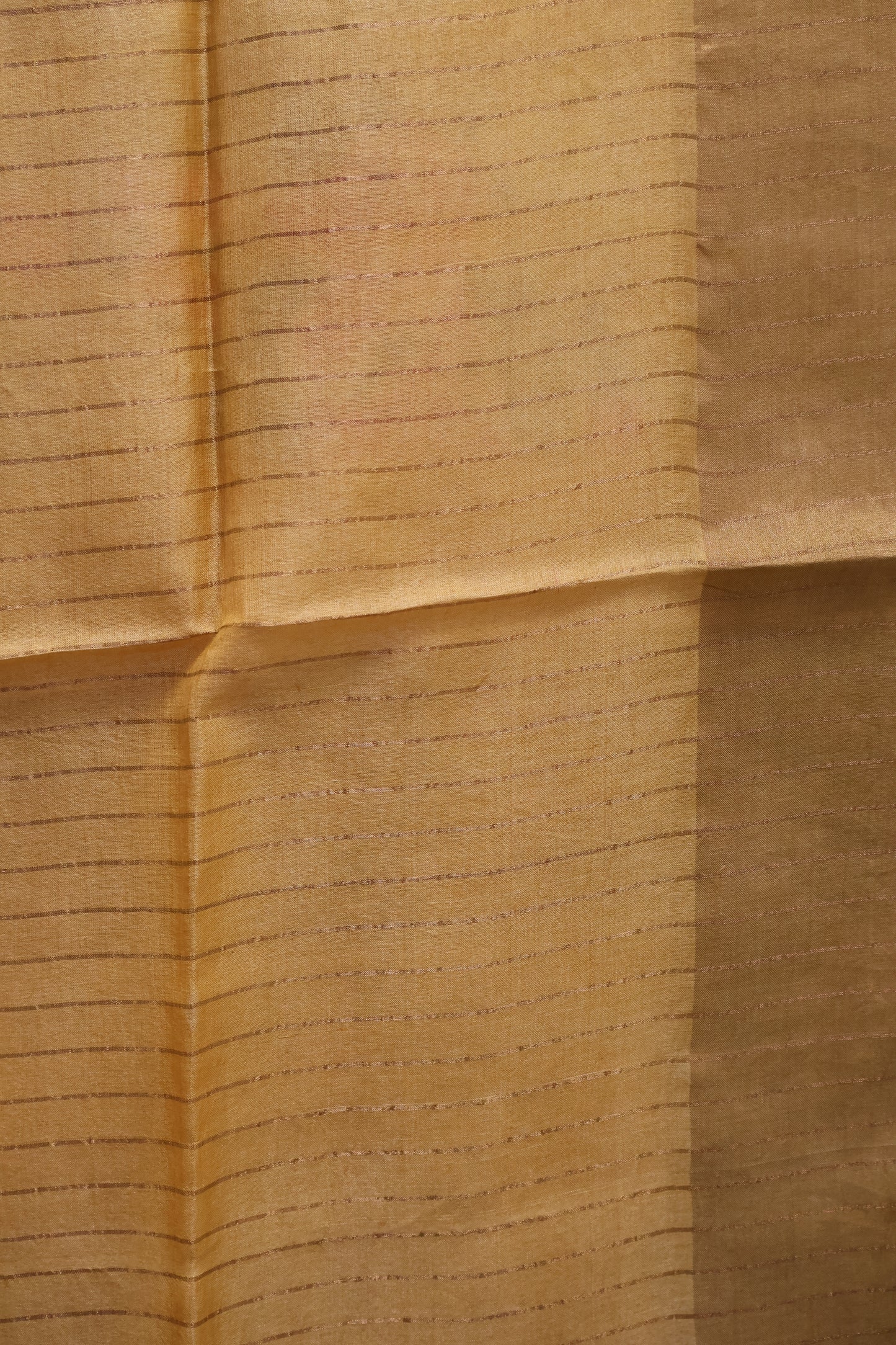 Pure Tussar Saree - Yellow Floral