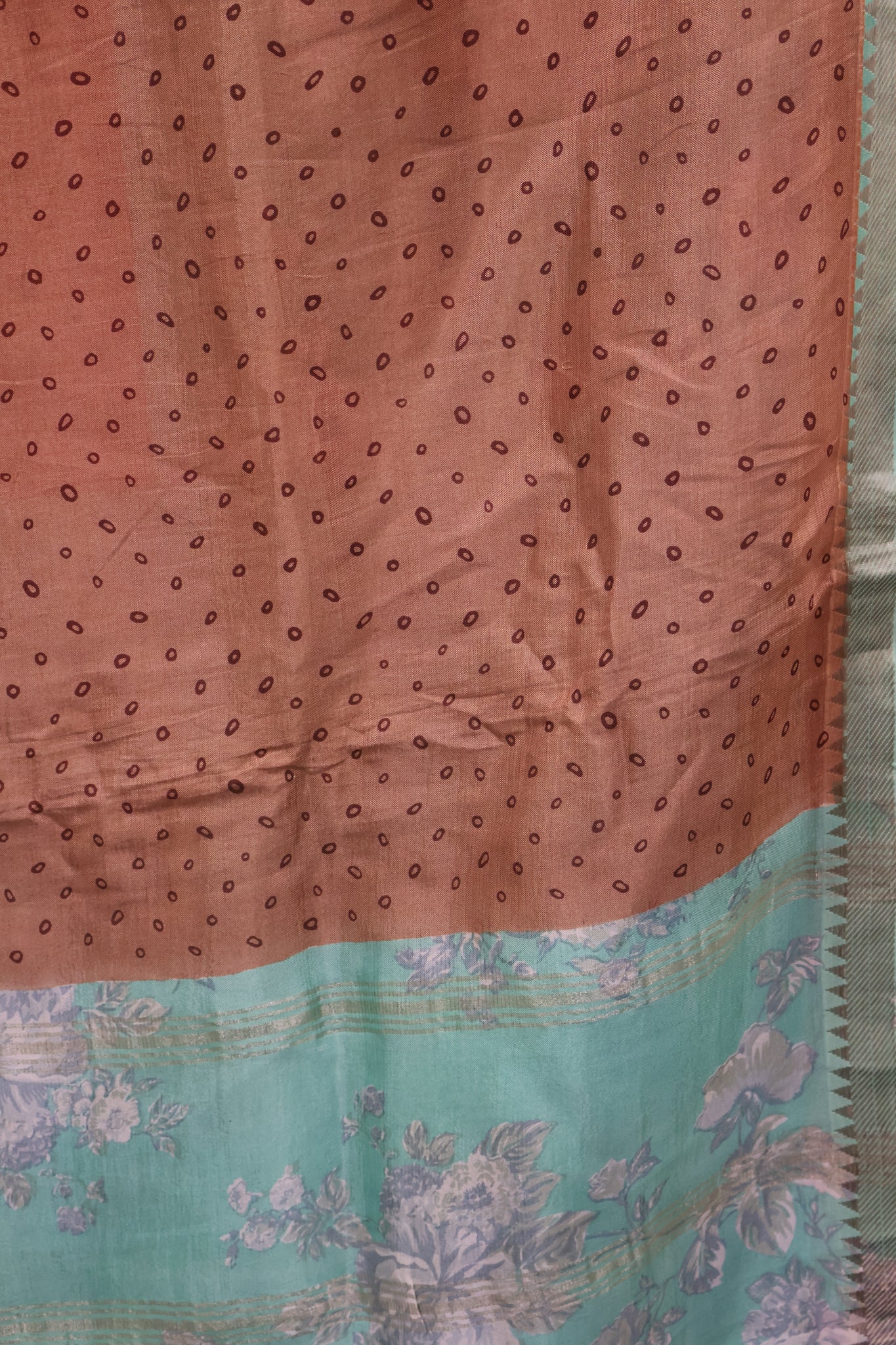 Pure Tussar Saree - Light Brown