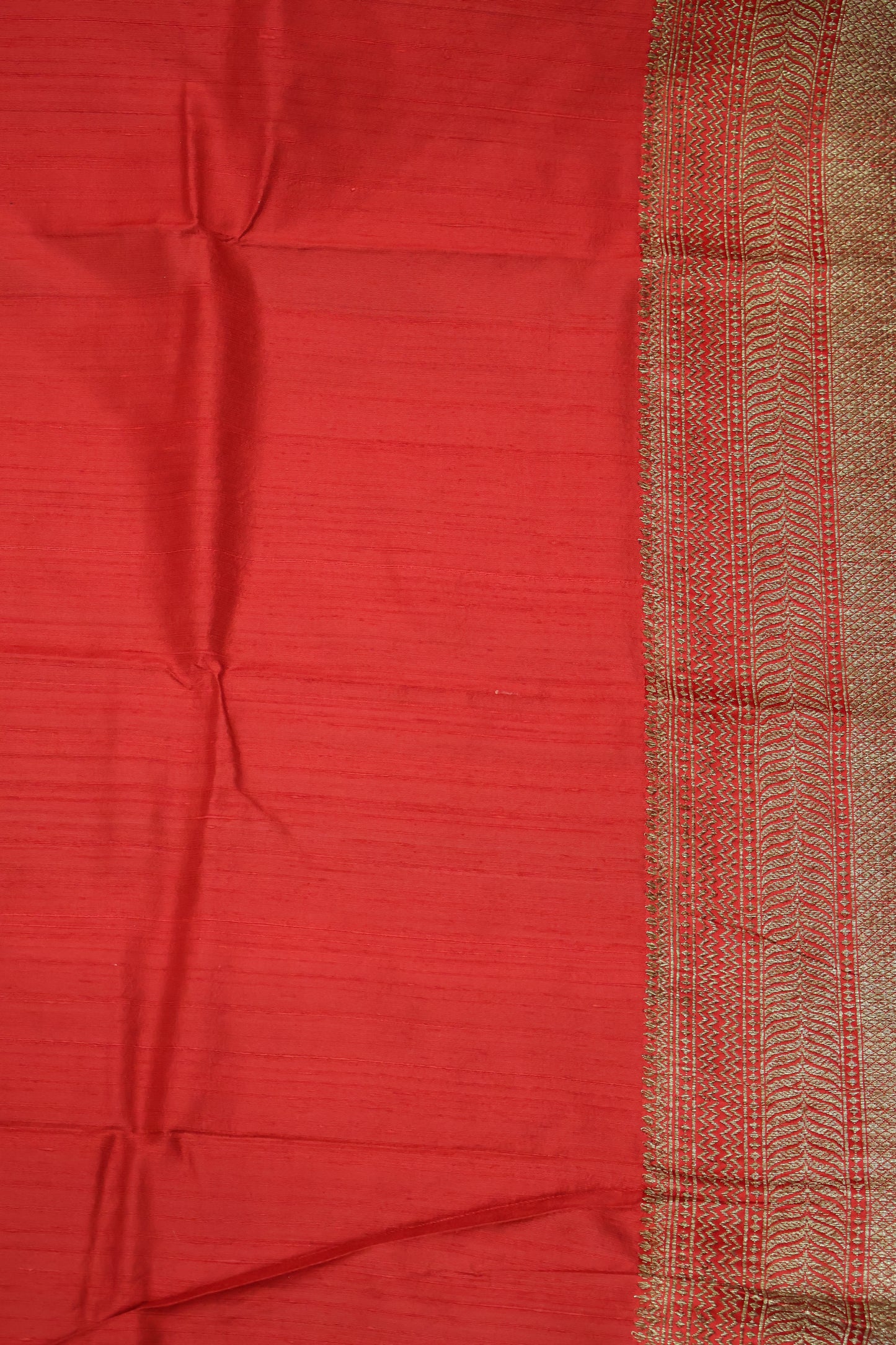 Semi Raw Silk Saree - Light Pale Orange