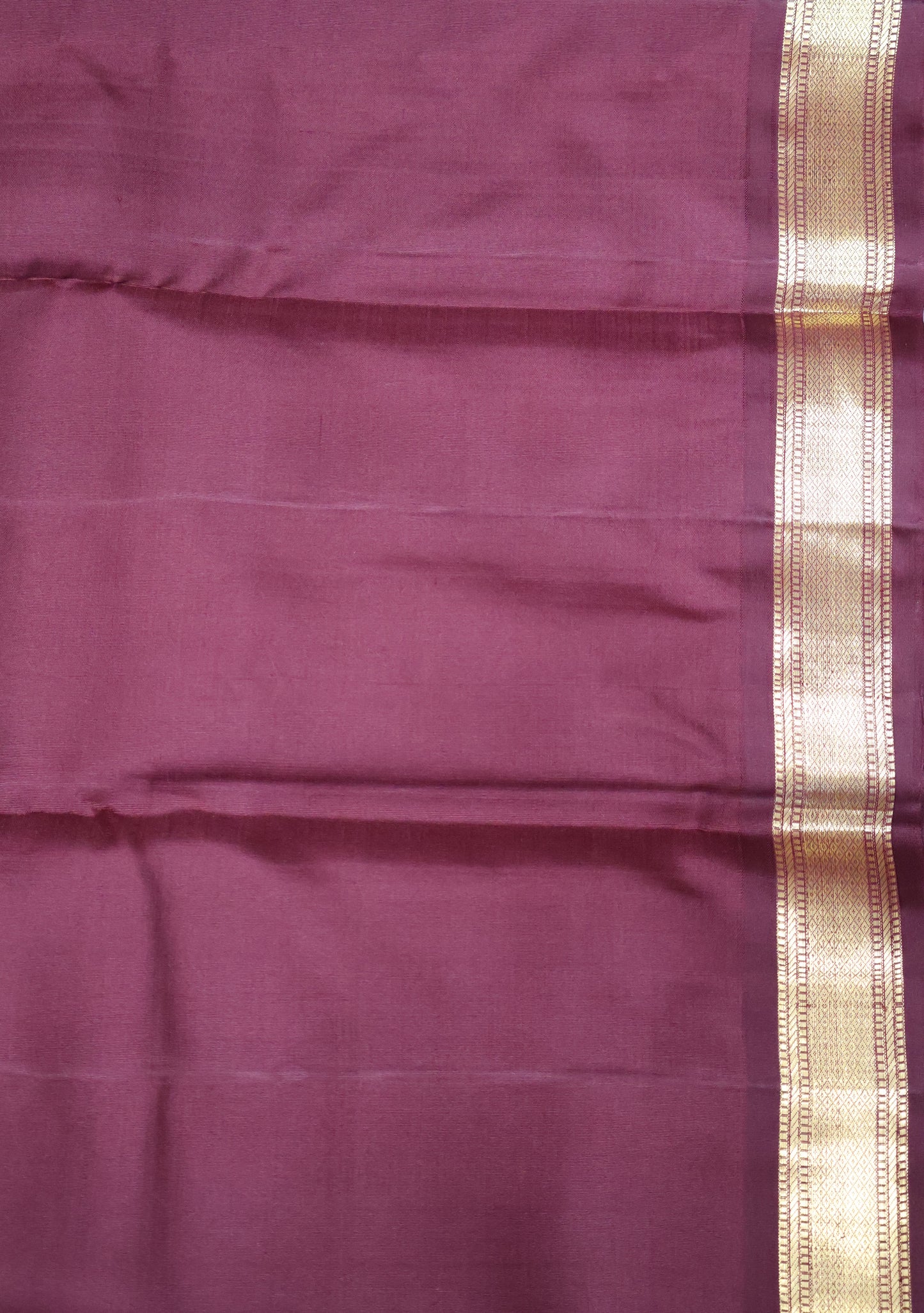 Pure Kanjivaram Saree -Maroon Small Border