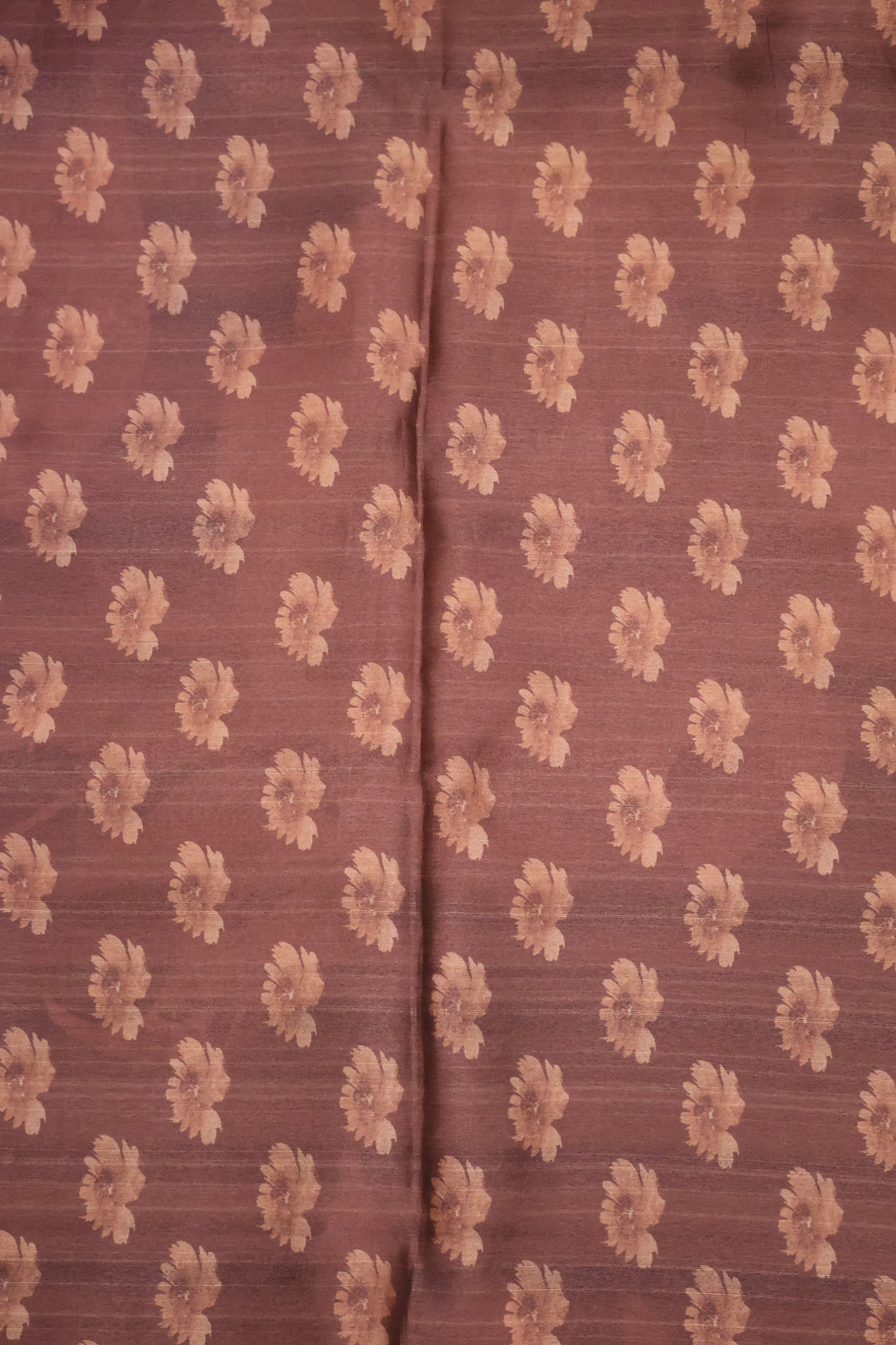 Semi Tussar Saree - Space Blue-Brown