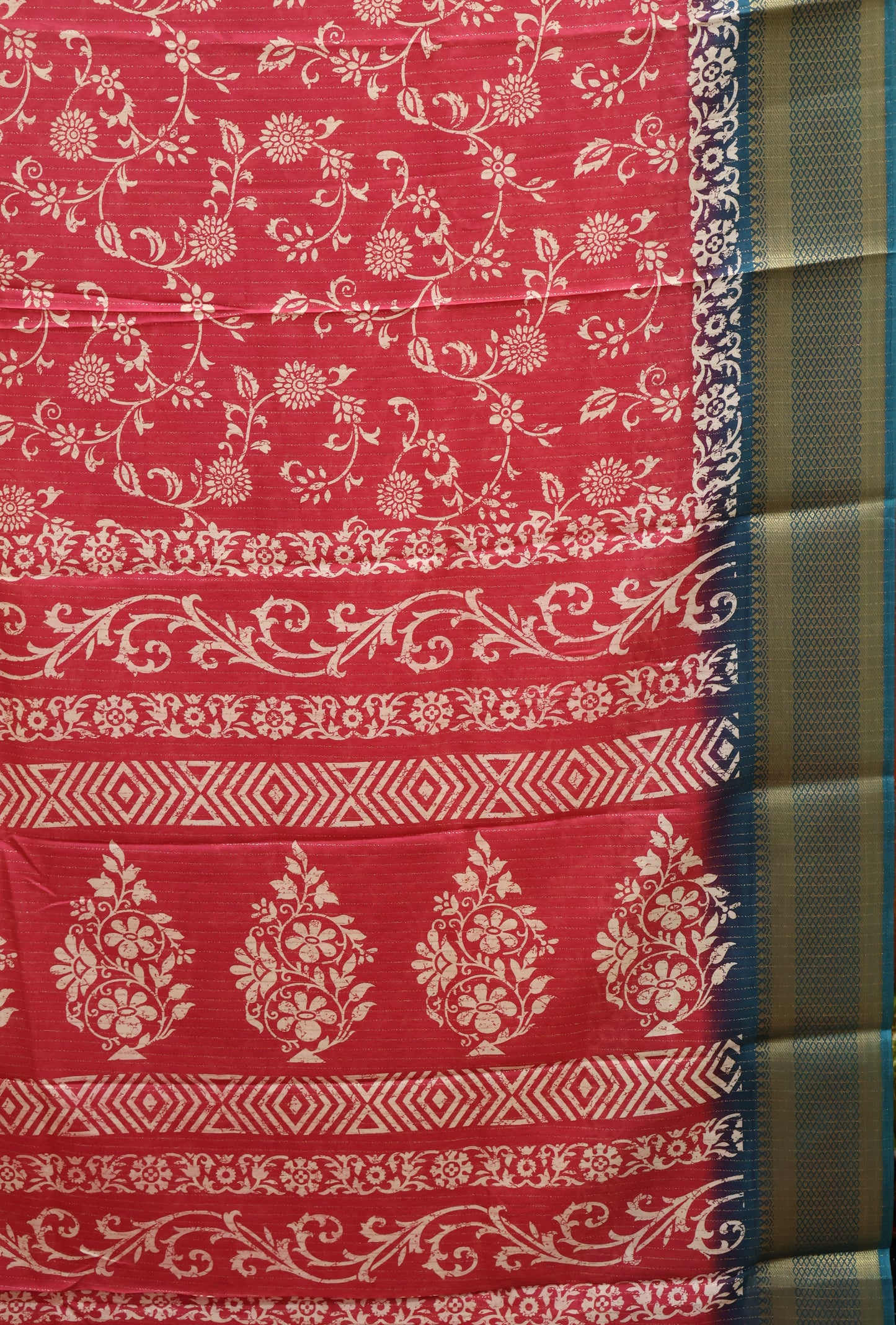 Dola Silk Saree Zari Lines-Pink