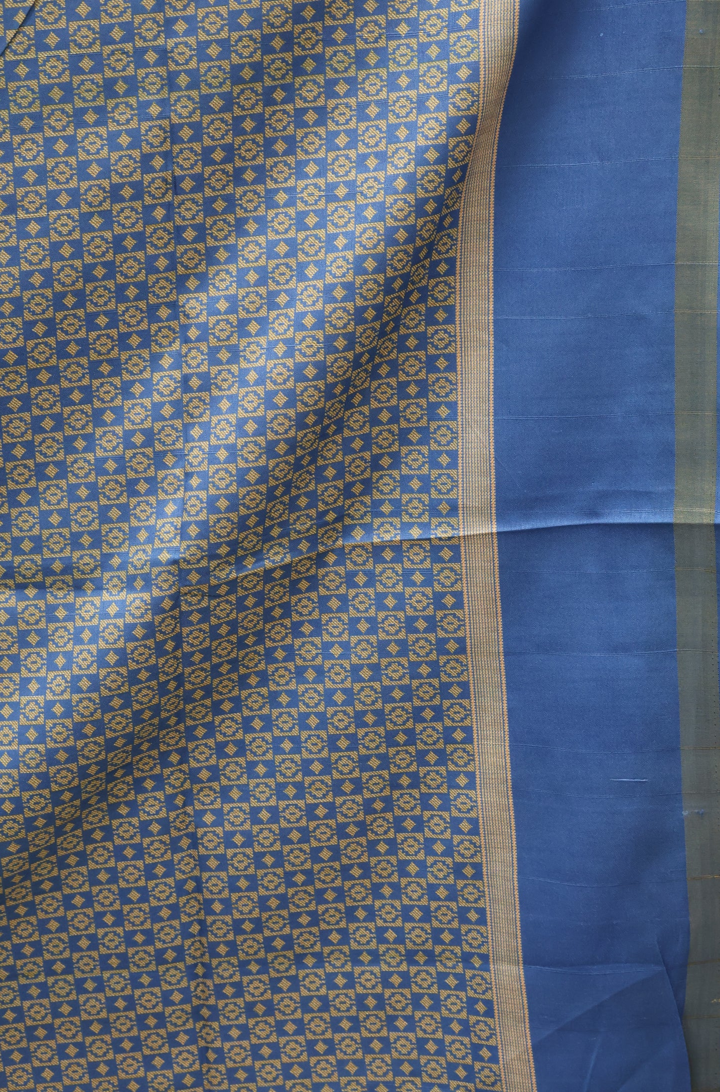 Semi Tussar Saree Floral -Dark Beige
