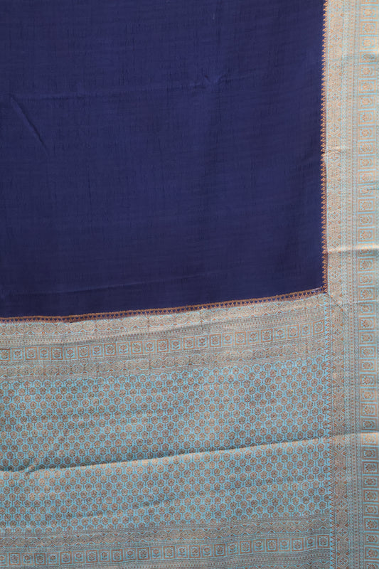 Banarasi Georgette Saree - Peacock Blue
