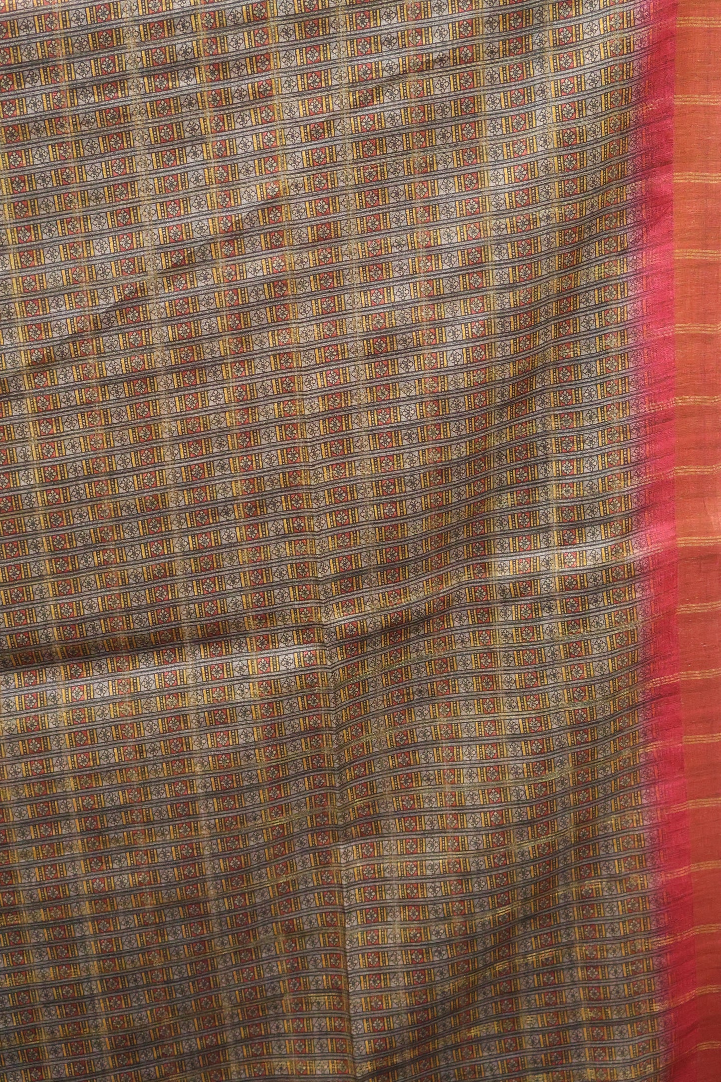 Art Tussar Saree -Pink Krish Kattam Zari