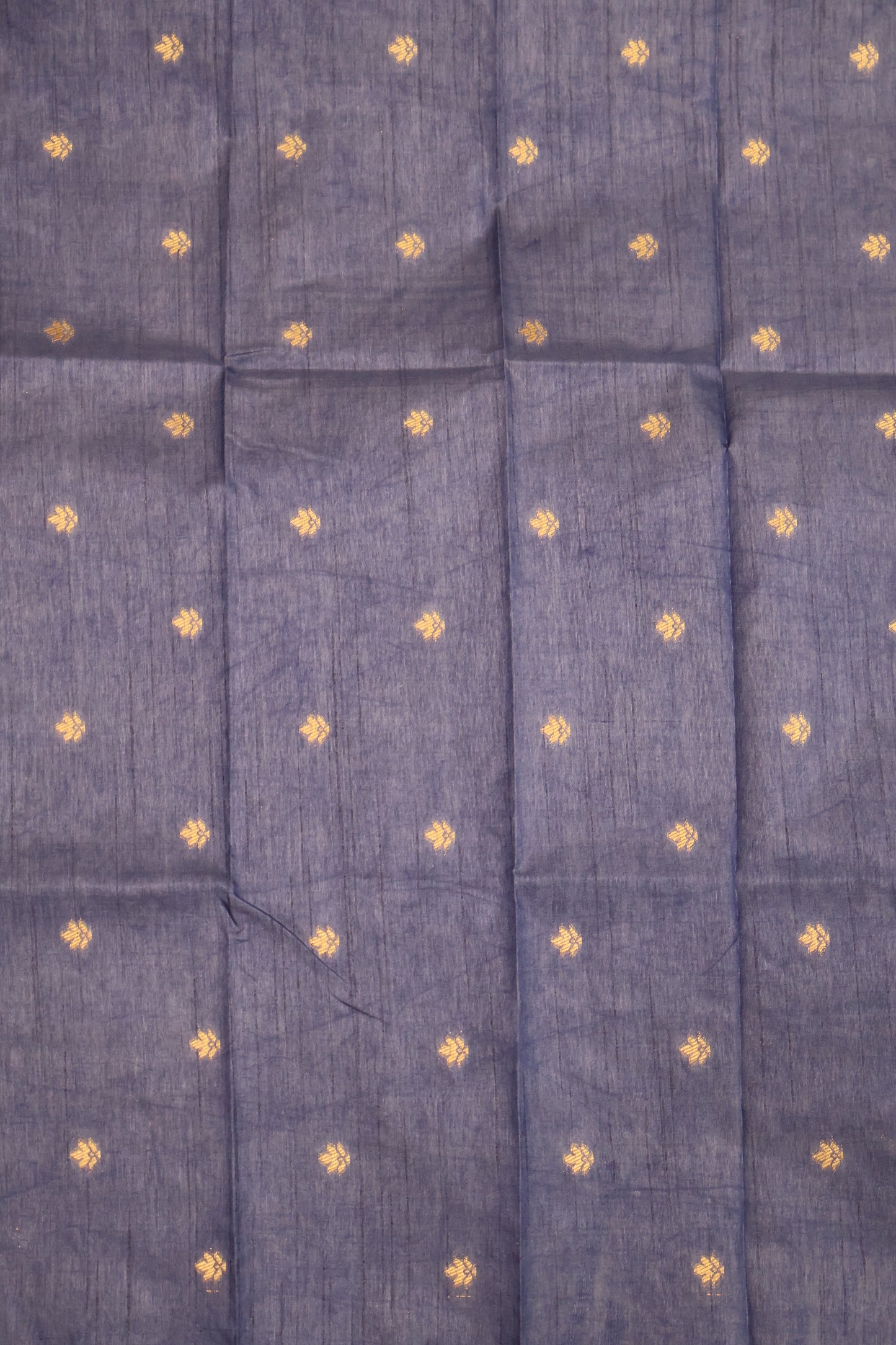 Semi Tussar Saree -Blue Elephant Zari