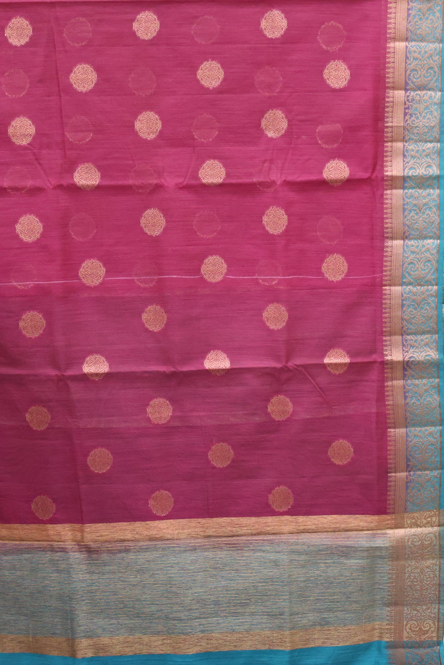 Bamboo Silk Saree-wine green