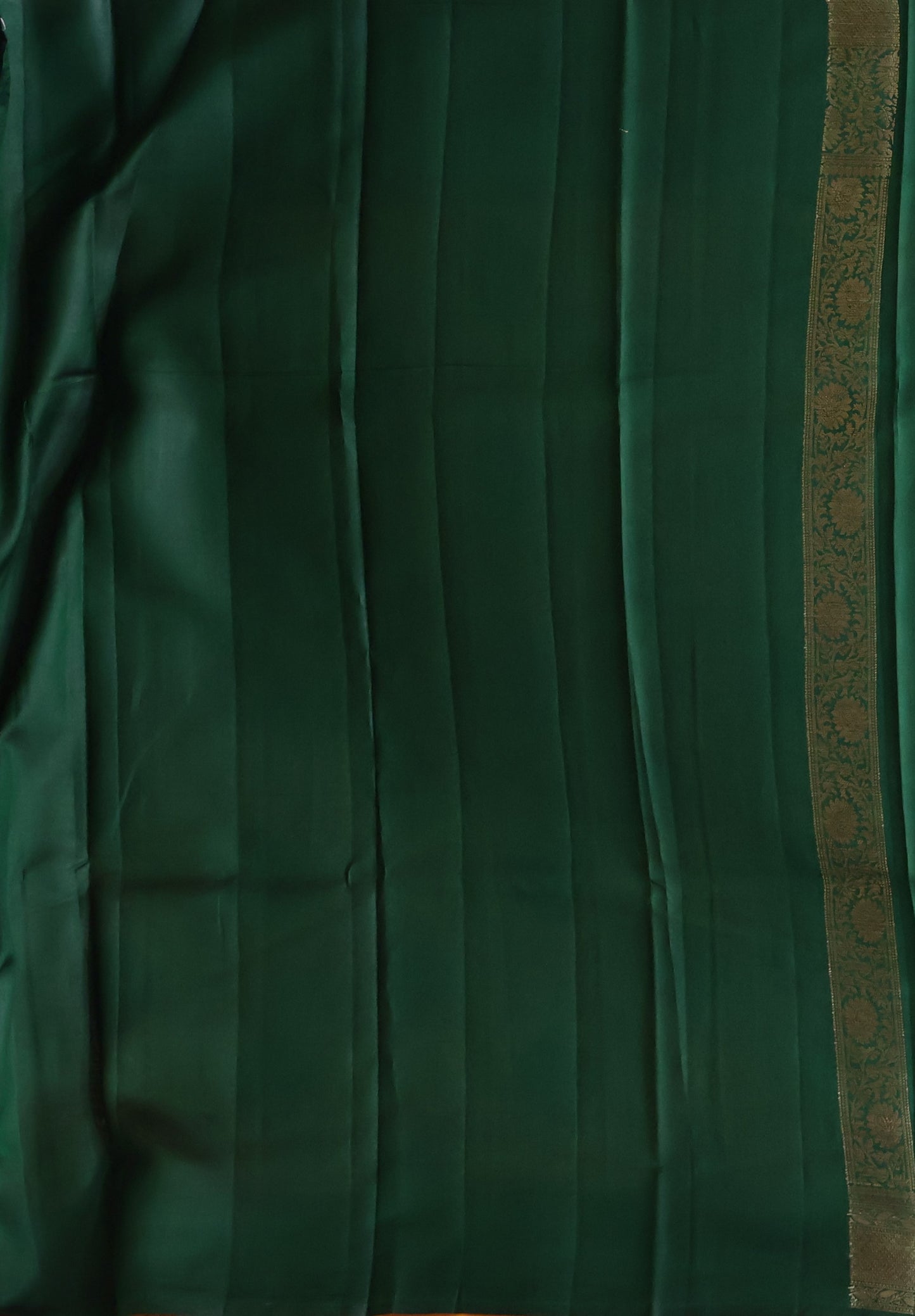 Pure Banarasi Saree Chiniya Silk with Contrast Pallu-Mustard