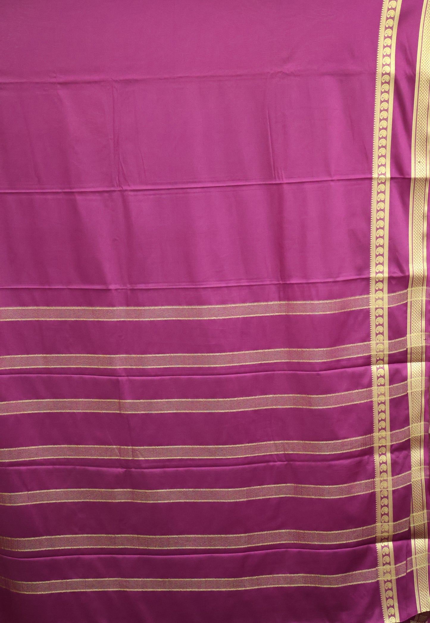 Art Mysore Silk cotton -wine plain