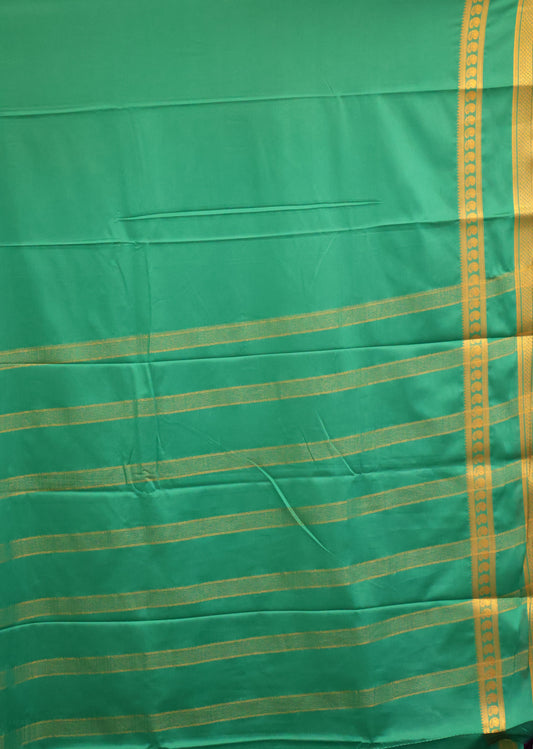 Art Mysore Silk cotton -teal green