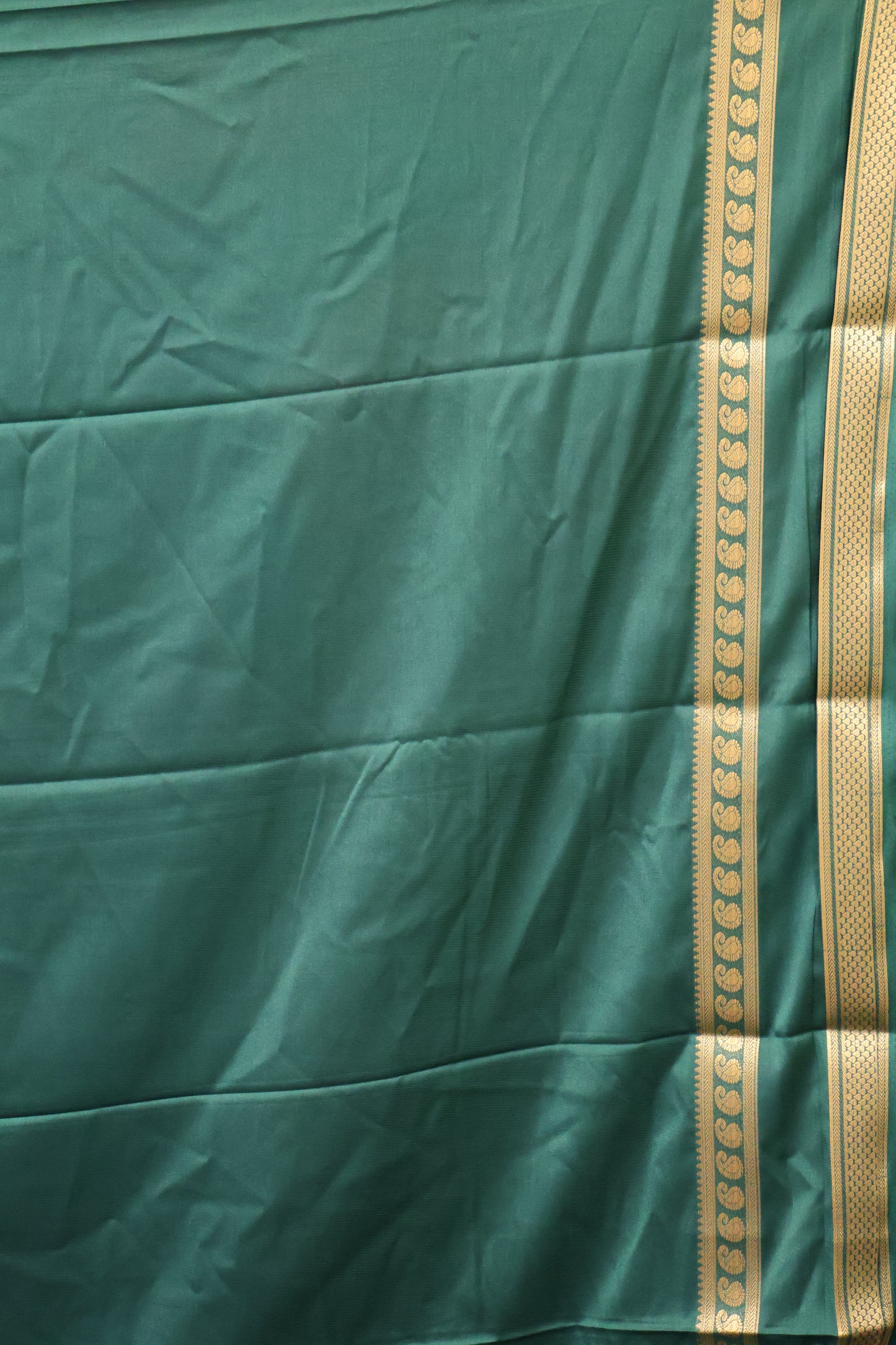 Art Mysore Silk cotton -bottle green