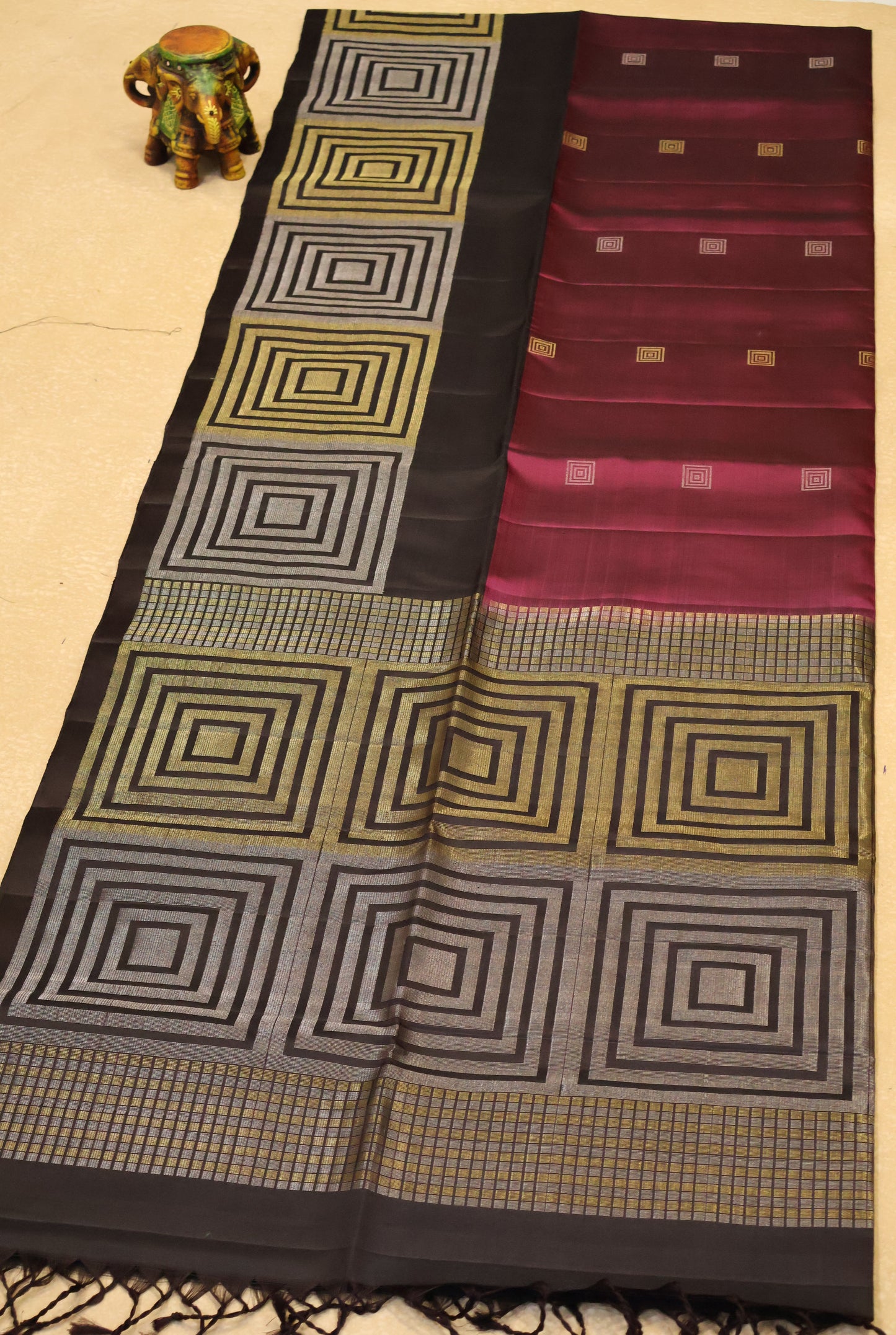 Pure Soft Silk Saree - Jamun purple