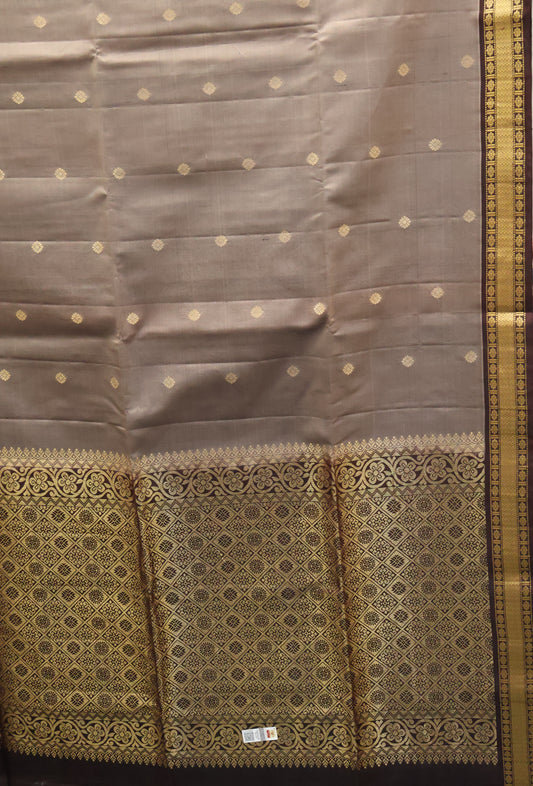 Pure Soft Silk Saree-Metalic Brown