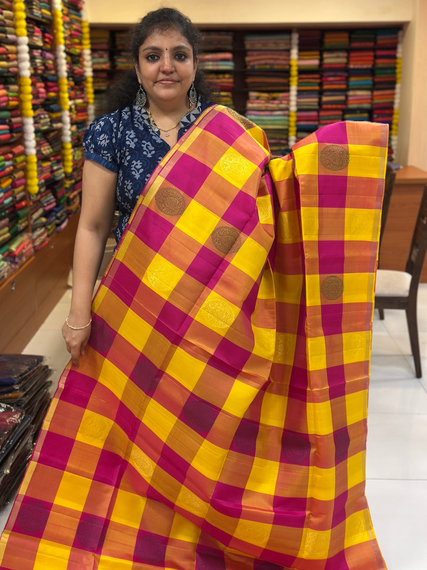 Pure Soft Silk Saree - Mustard