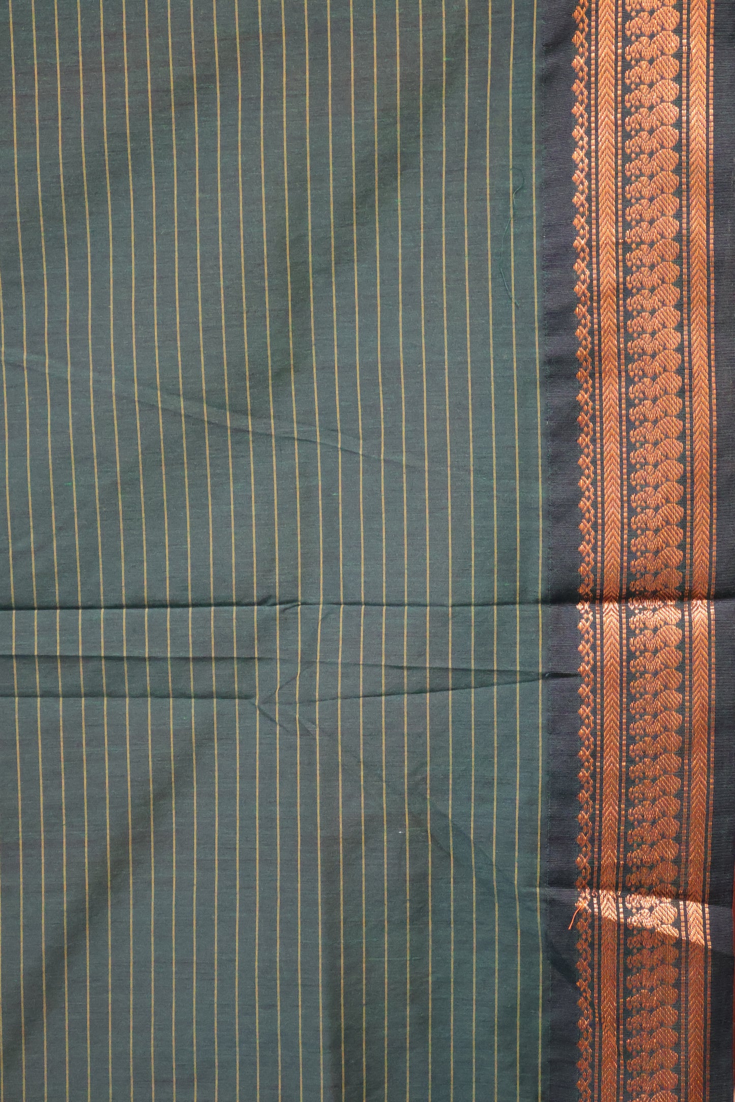 Kalyani Cotton-Checkred Dark Orange