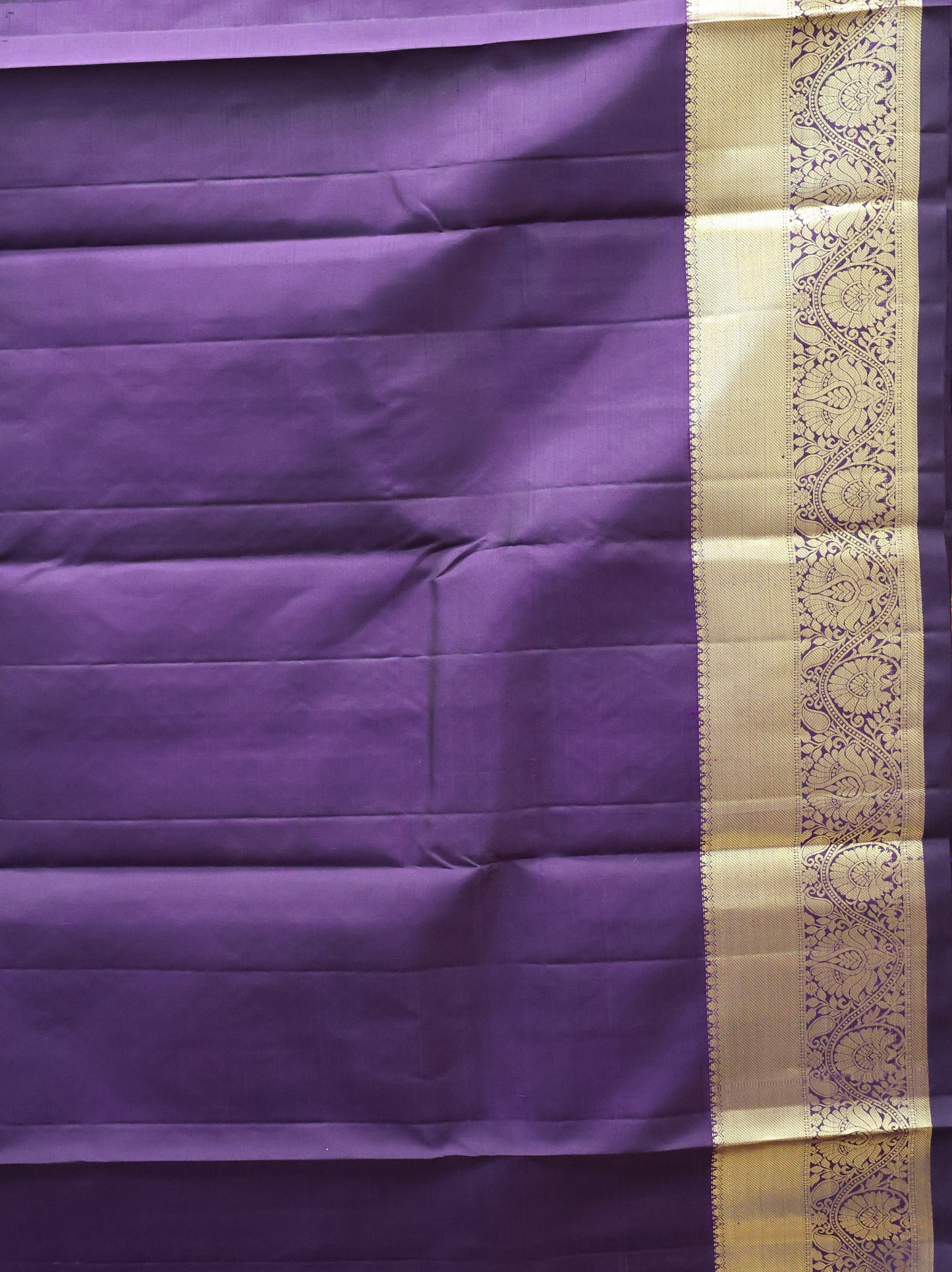 Akshayam-Pure Kanjivaram Saree Korvai Border-Honey-Maroon